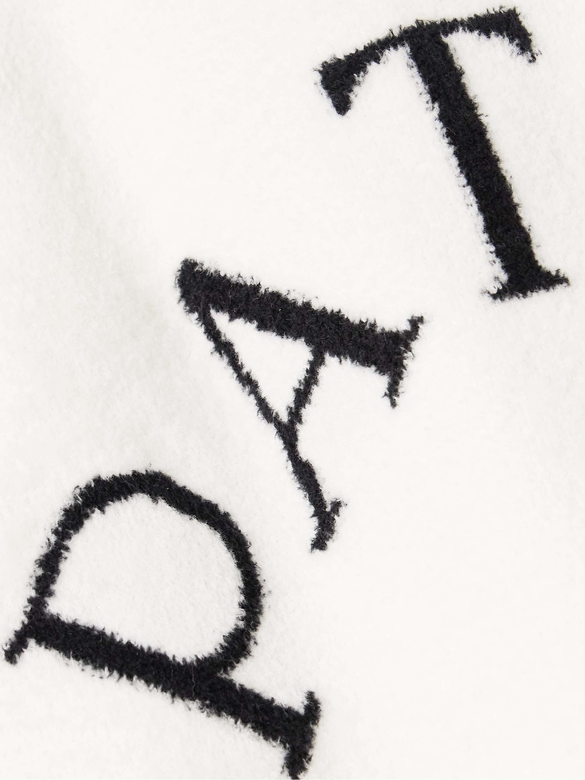Jacquard-knit cotton-blend sweater view