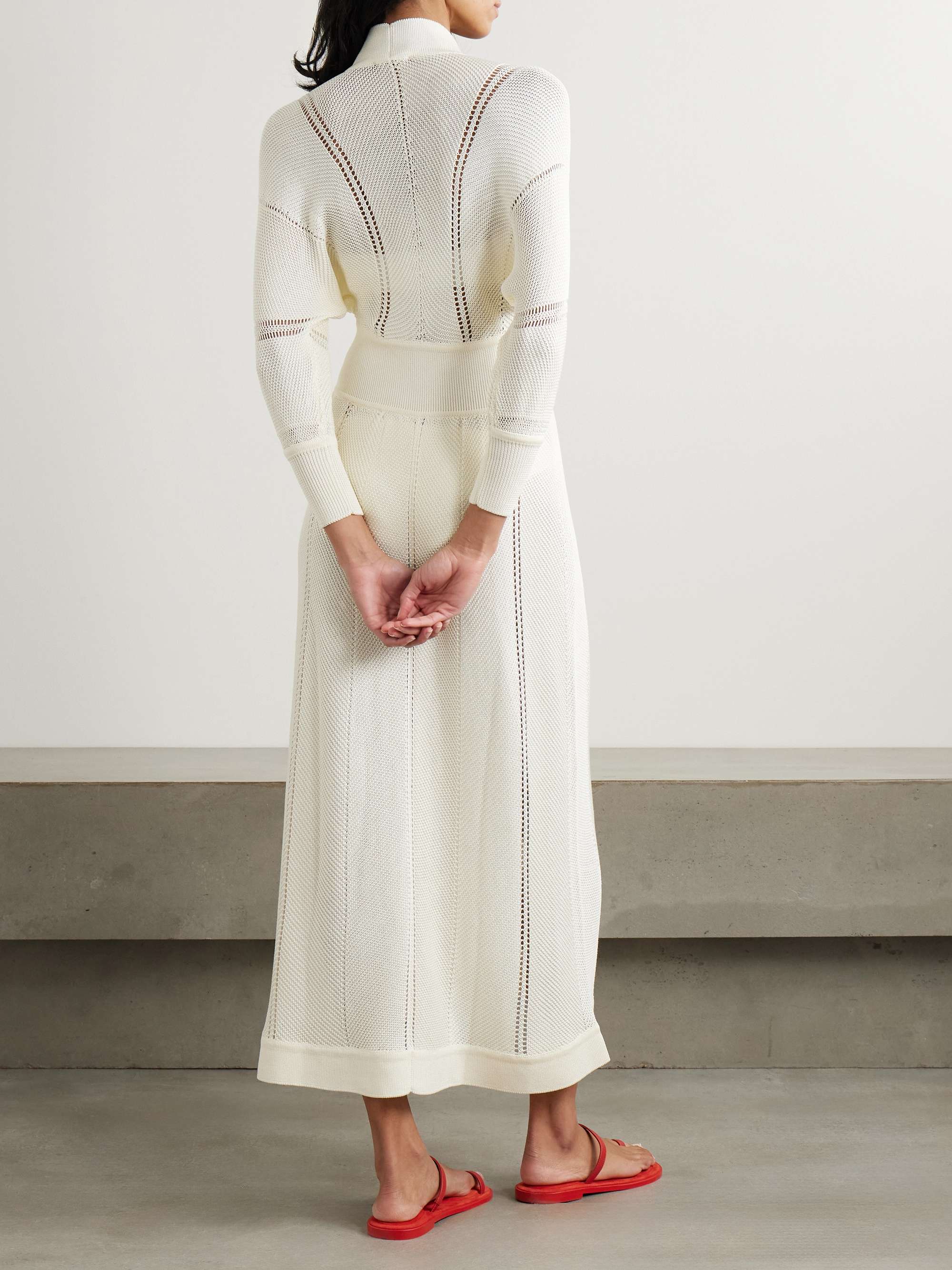 Stella crocheted cotton-blend maxi dress view
