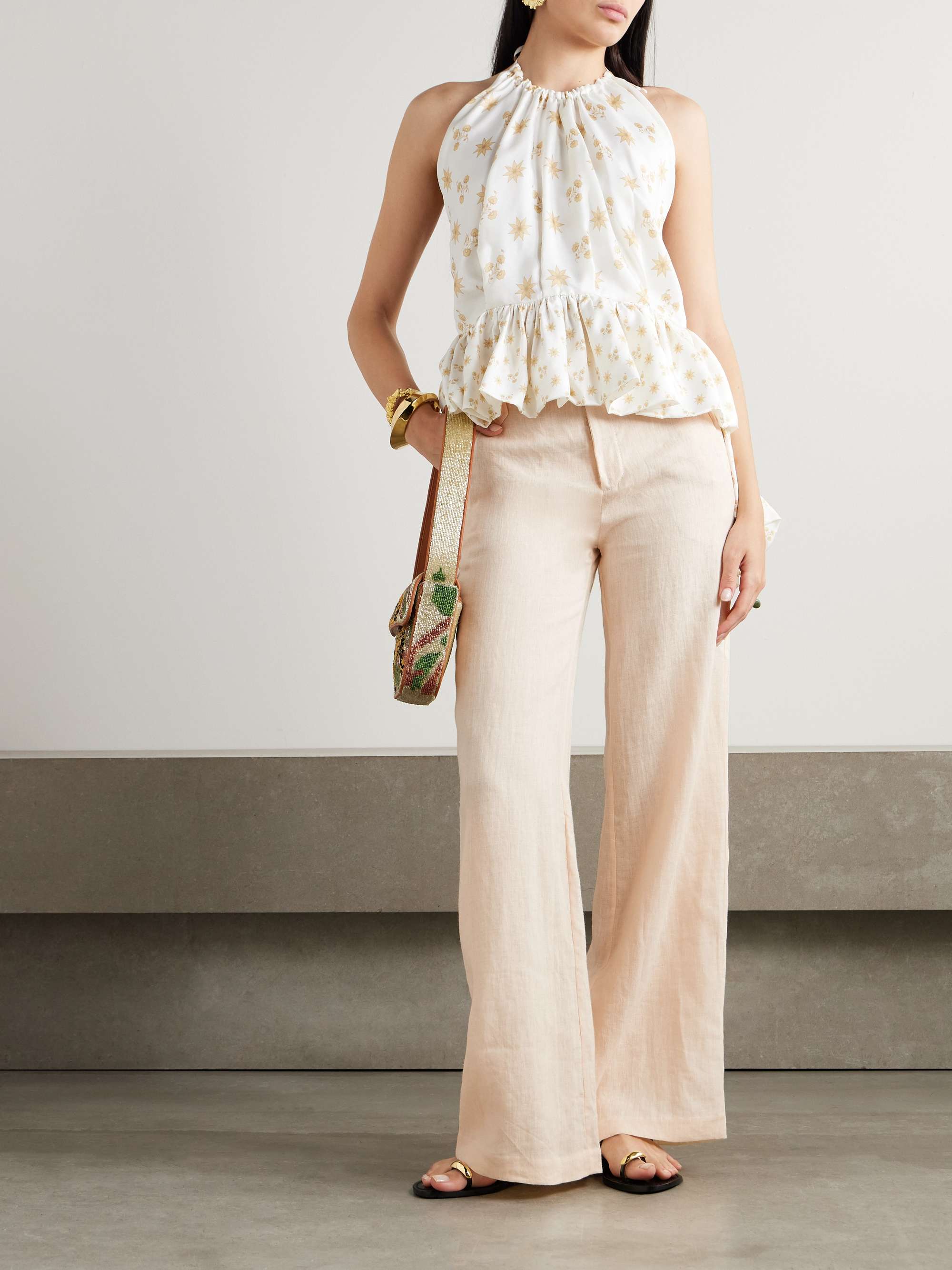 Passage Poise organic linen wide-leg pants view