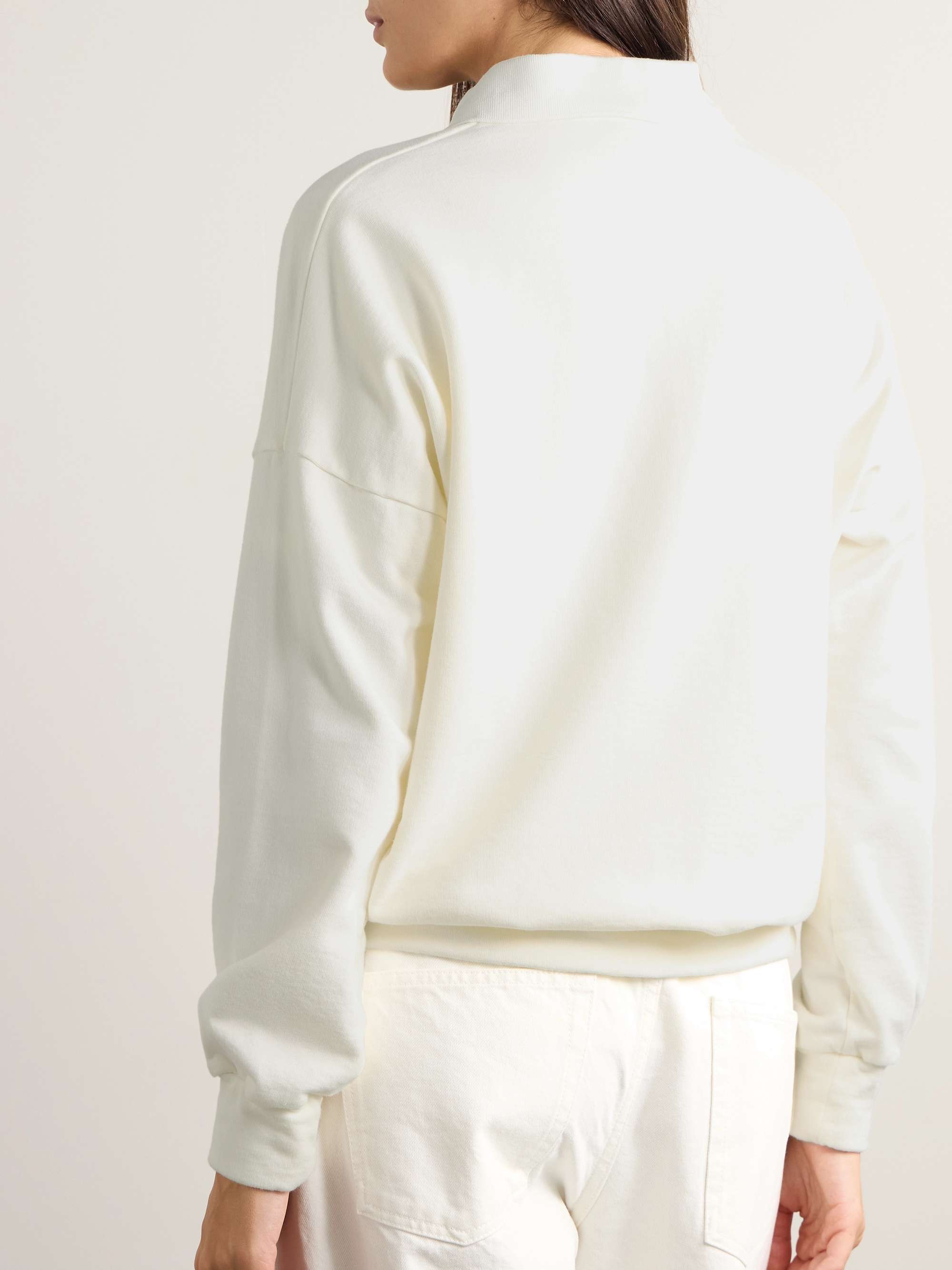 Essentials Corzas cotton-terry polo top view