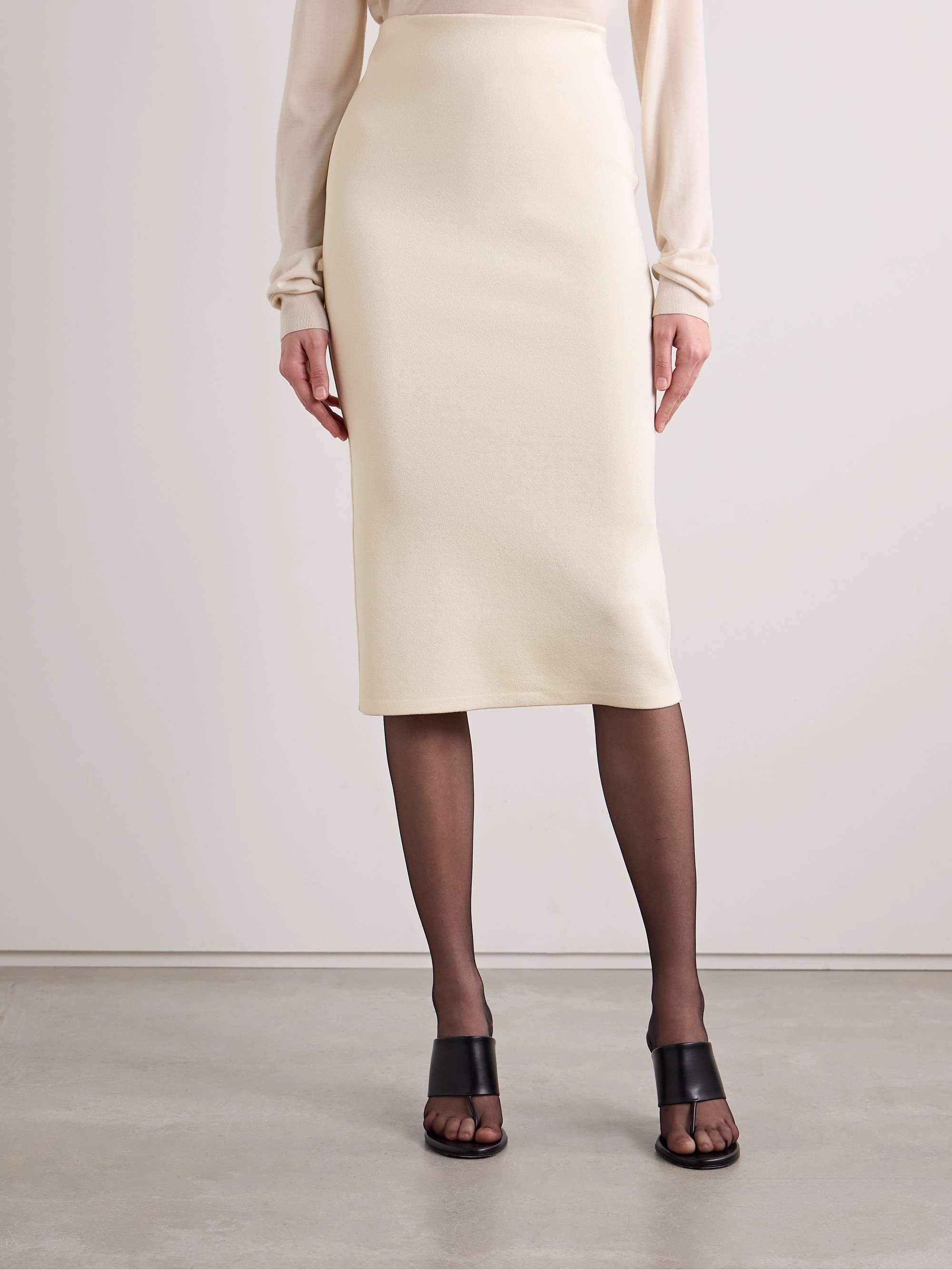 Hodette stretch-knit midi skirt view