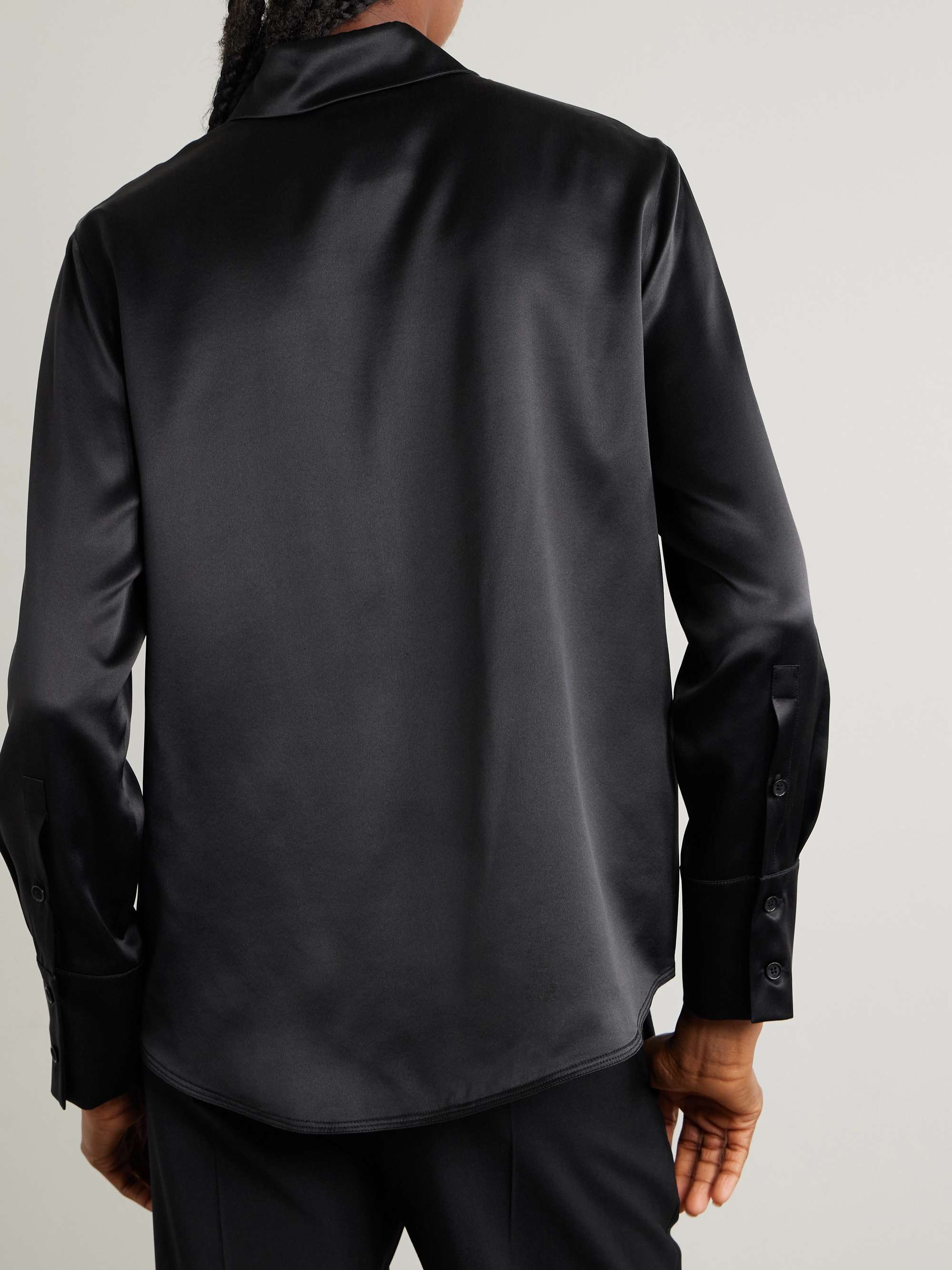 Mazurca silk-satin shirt view