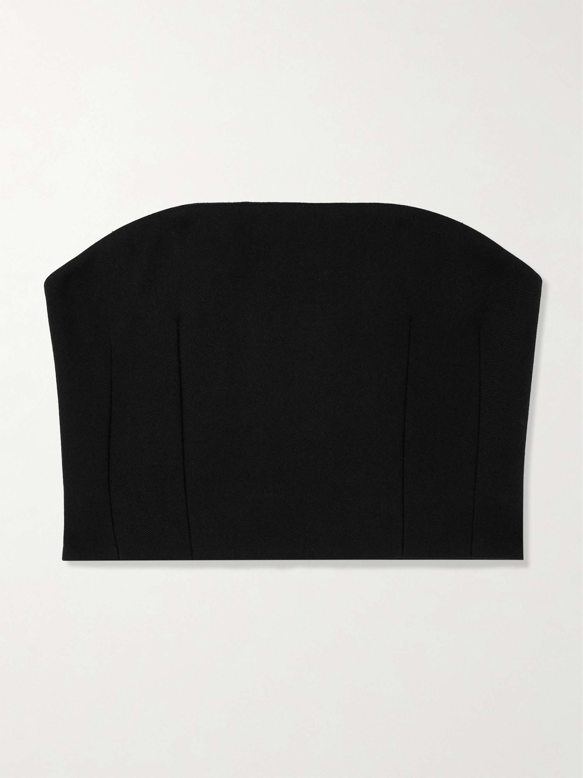 Grain de poudre wool-blend bustier top view