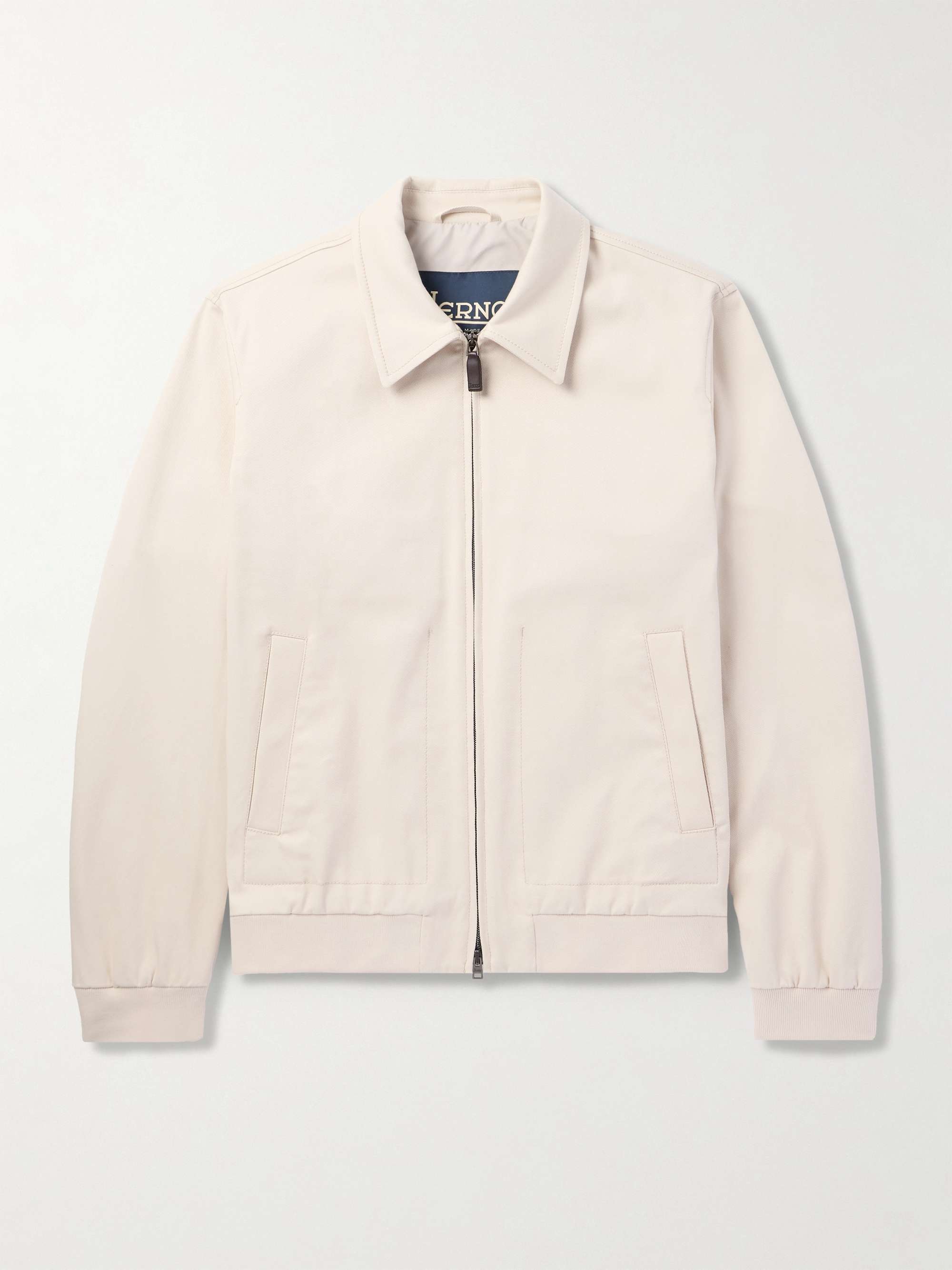 Cotton-Blend Twill Bomber Jacket view