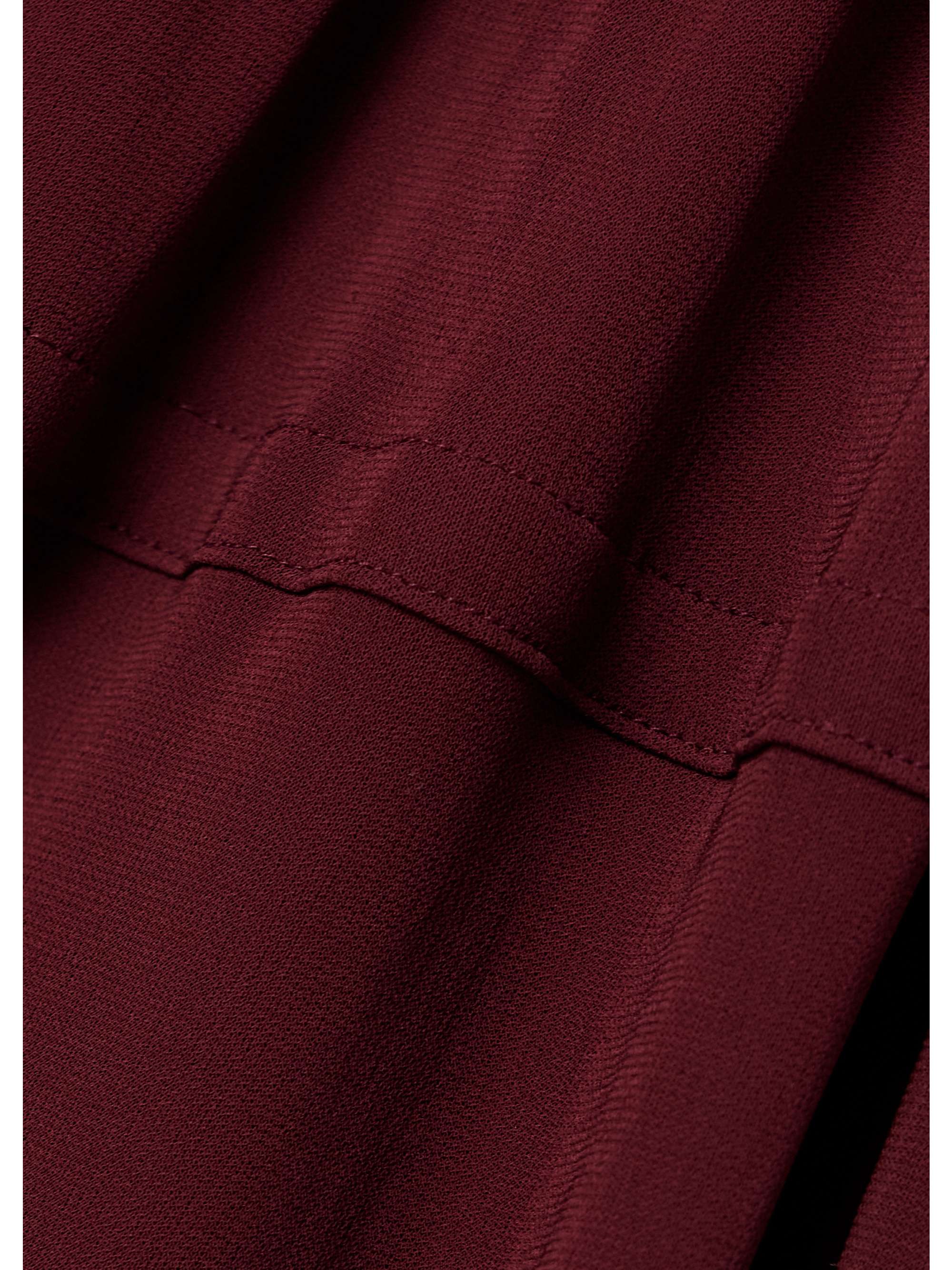 Frankie cape-effect pleated cutout crepe maxi dress view