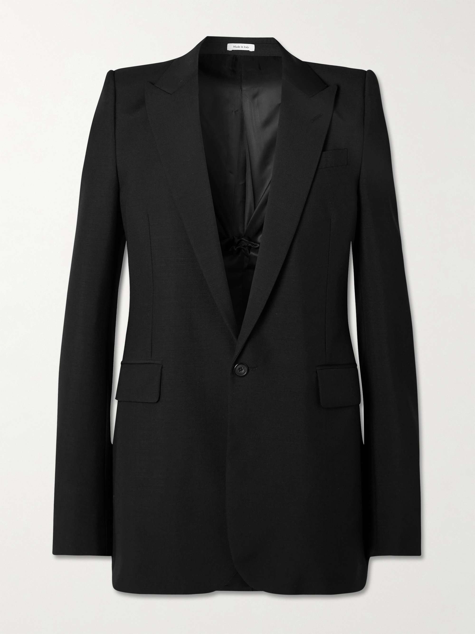 Slim-Fit Wool and Mohair-Blend Blazer view