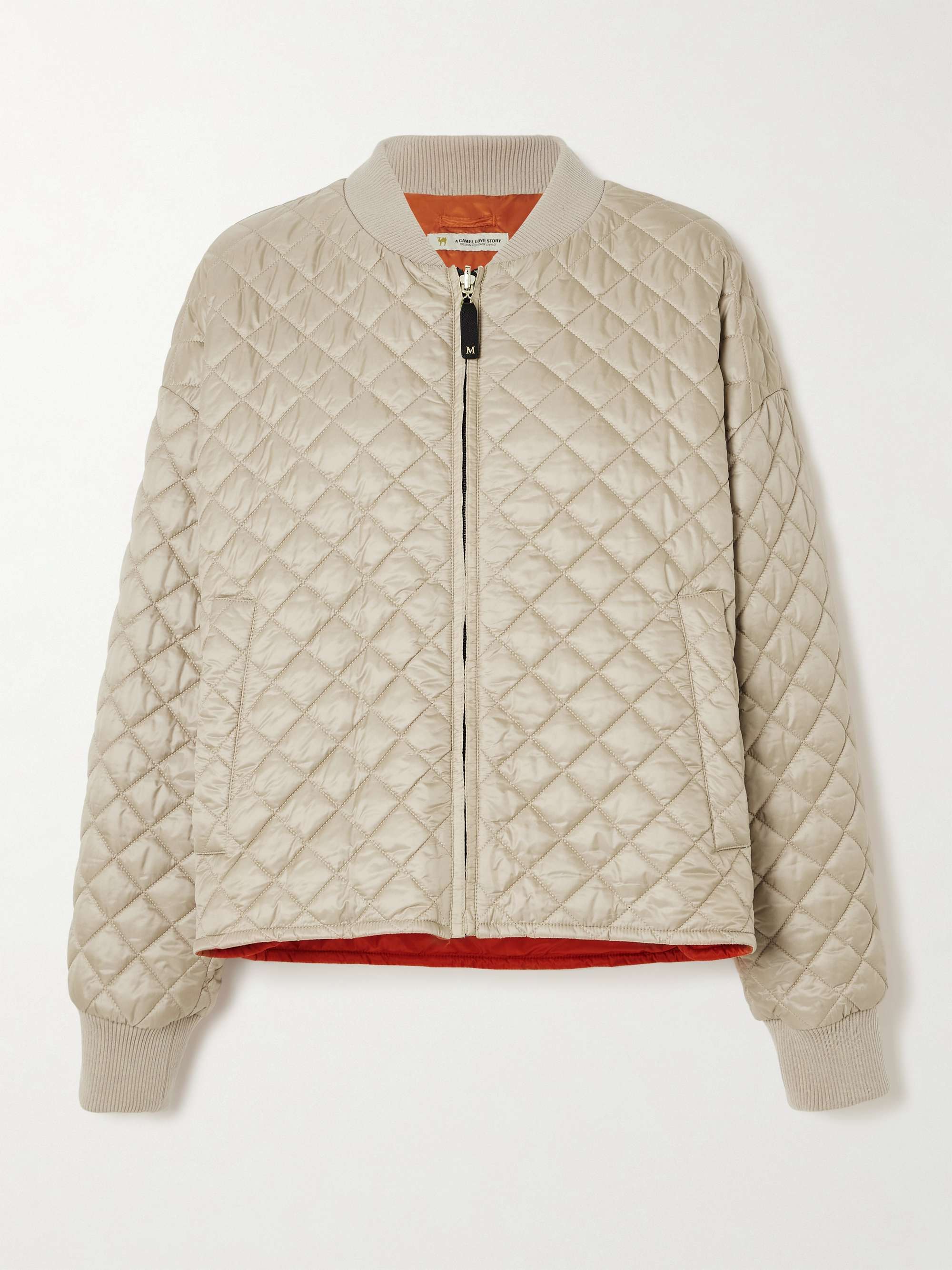Licia quilted shell bomber jacket view