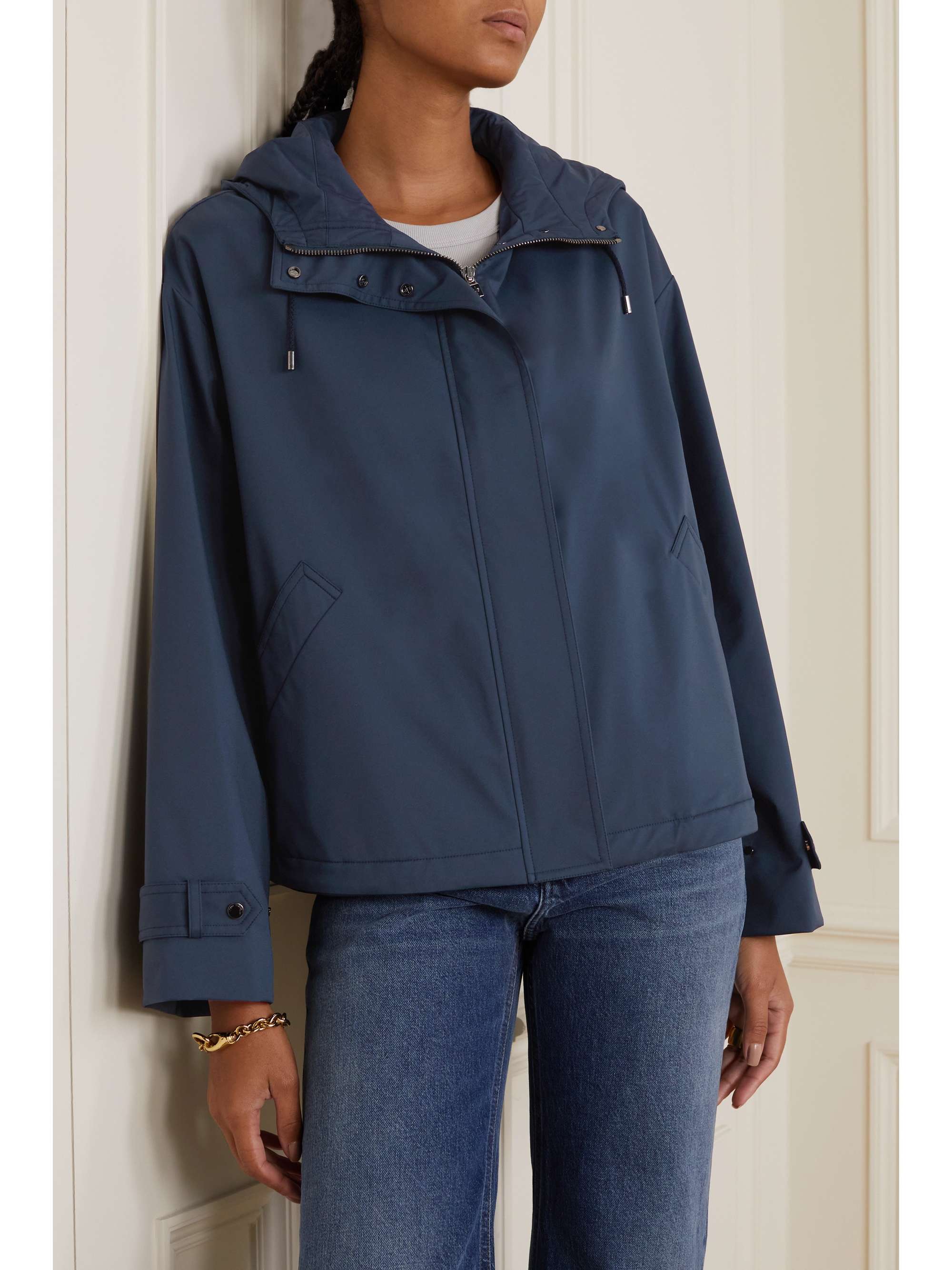 Shell hooded jacket view