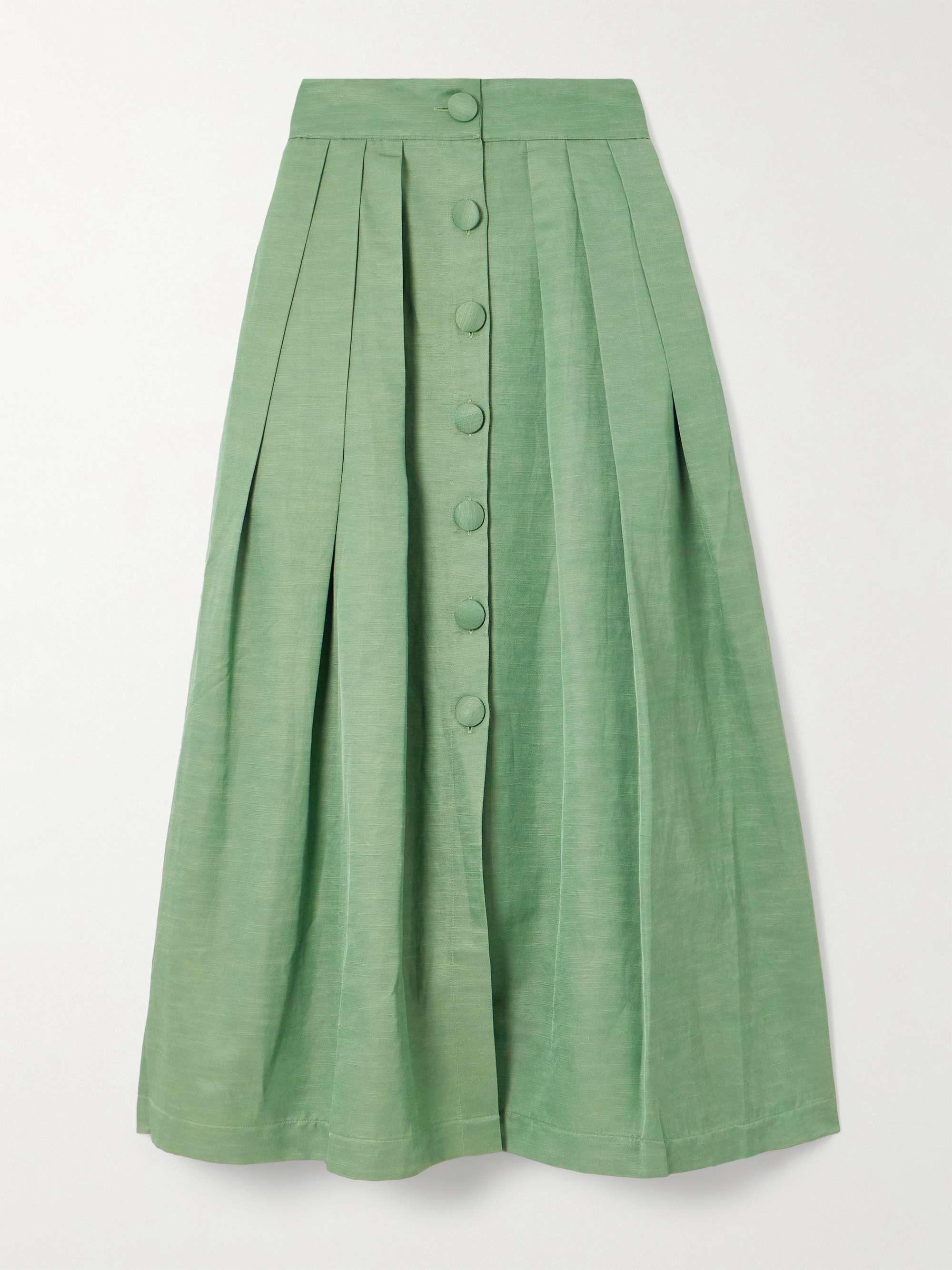 Irving pleated twill maxi skirt view