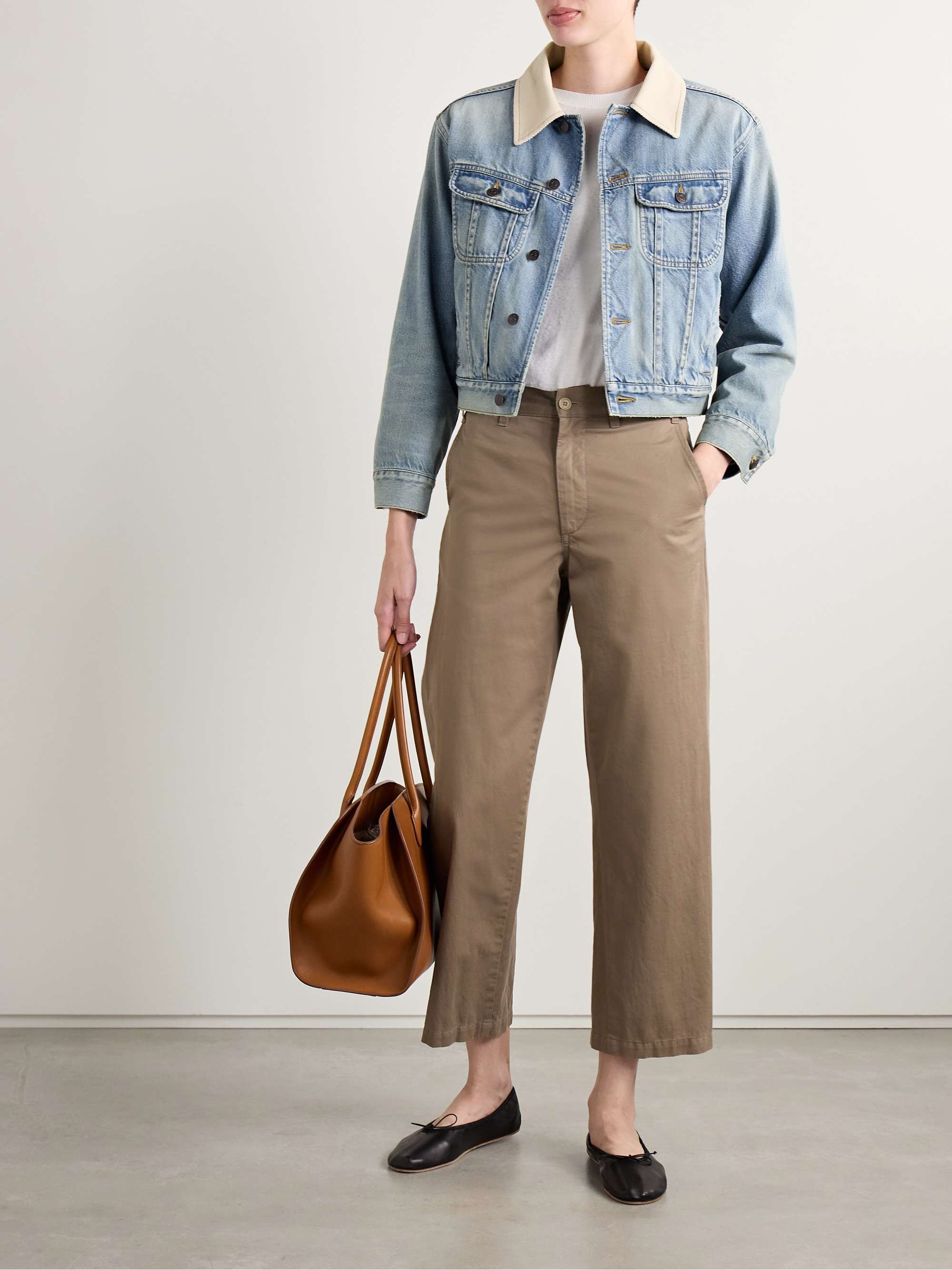 Joras twill-trimmed denim jacket view