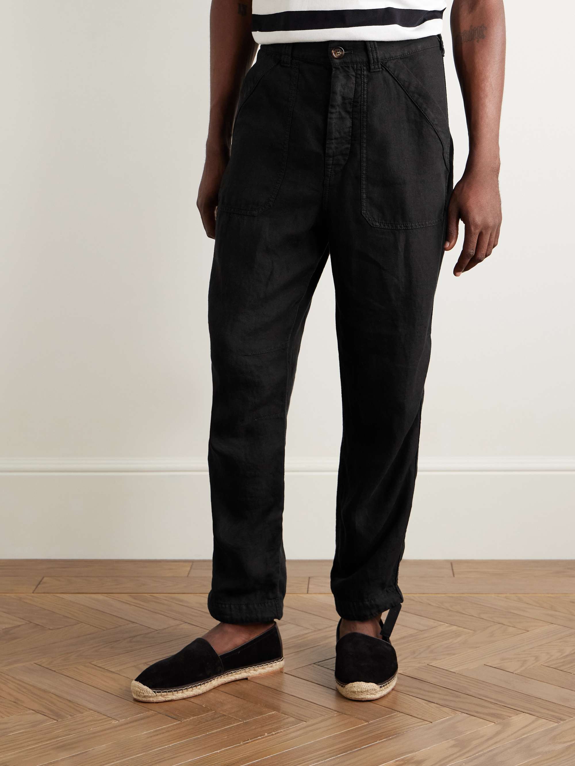 Tinto Wide-Leg Linen-Twill Trousers view