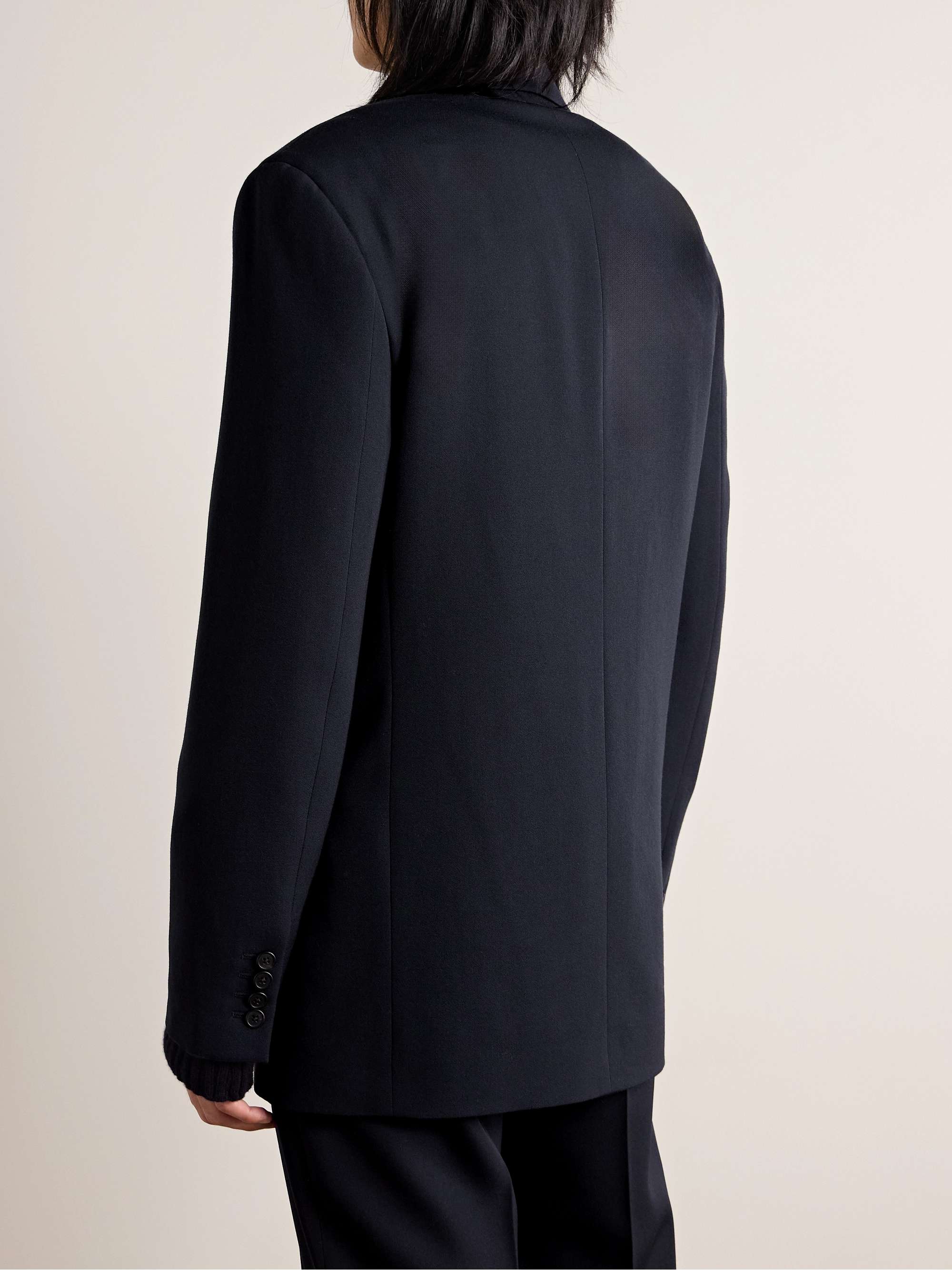 Donnes Double-Breasted Grain de Poudre Virgin Wool Suit Jacket view