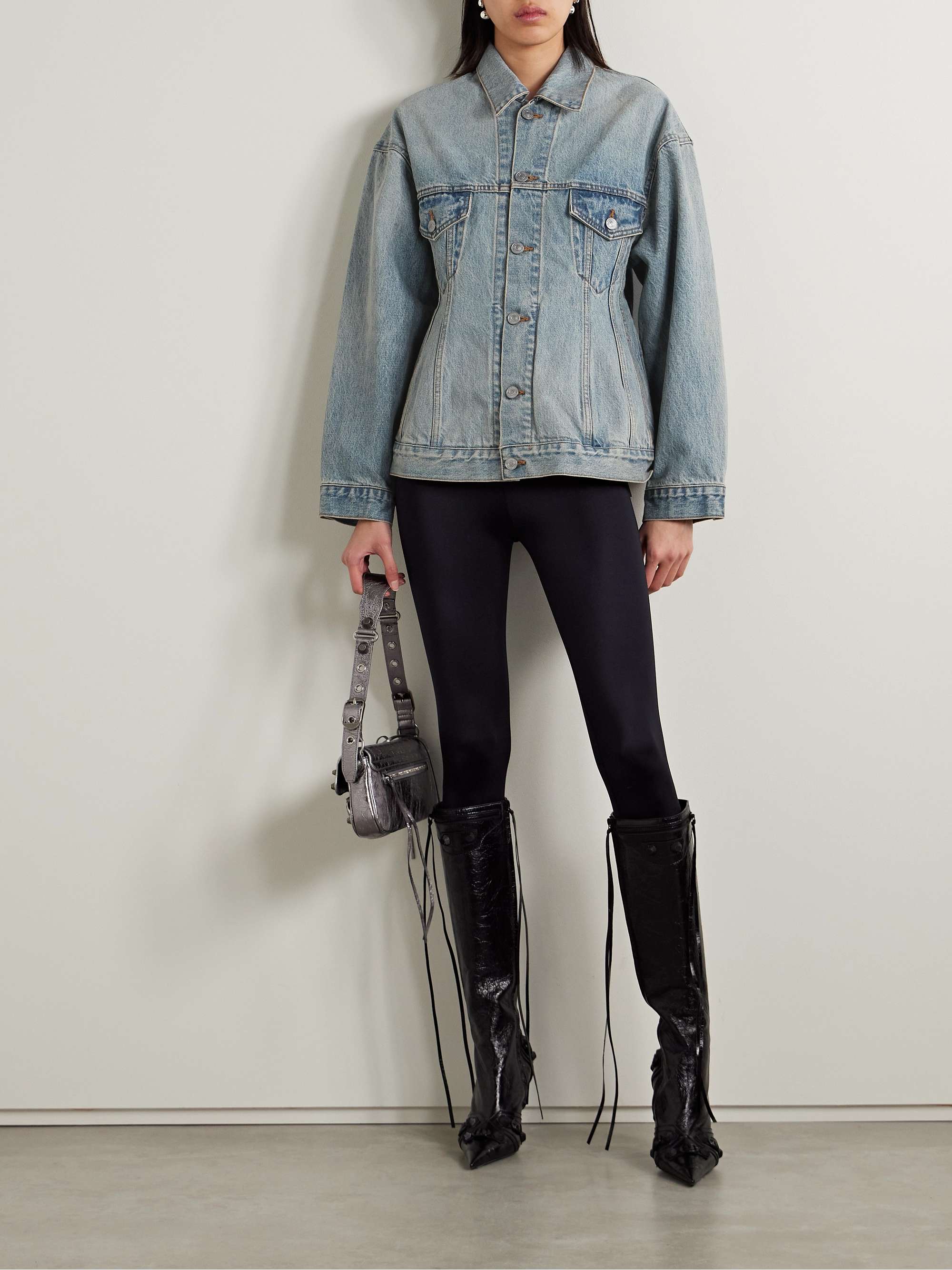 Hourglass oversized denim jacket view