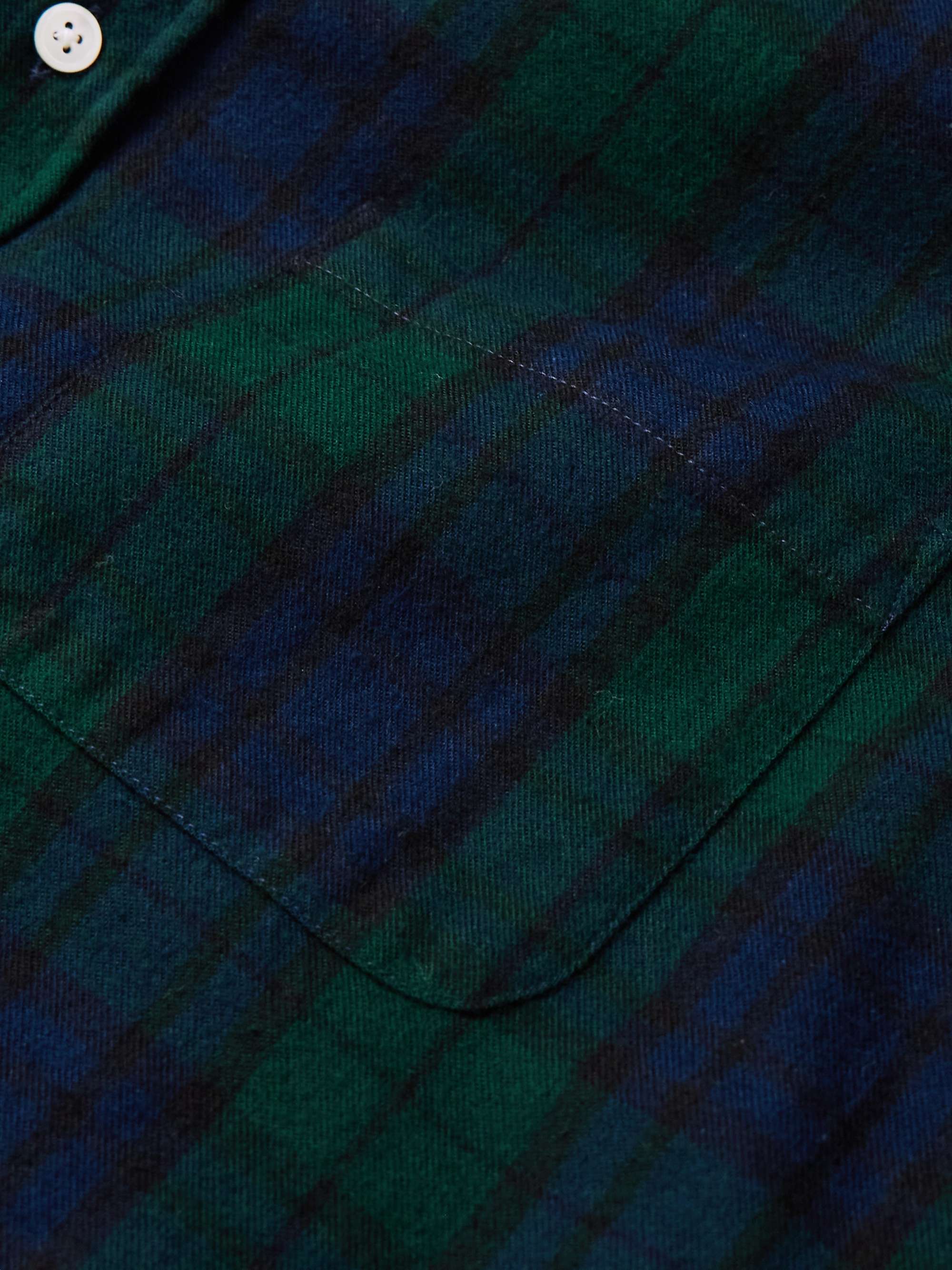 Bonfim Button-Down Collar Checked Cotton-Flannel Shirt view