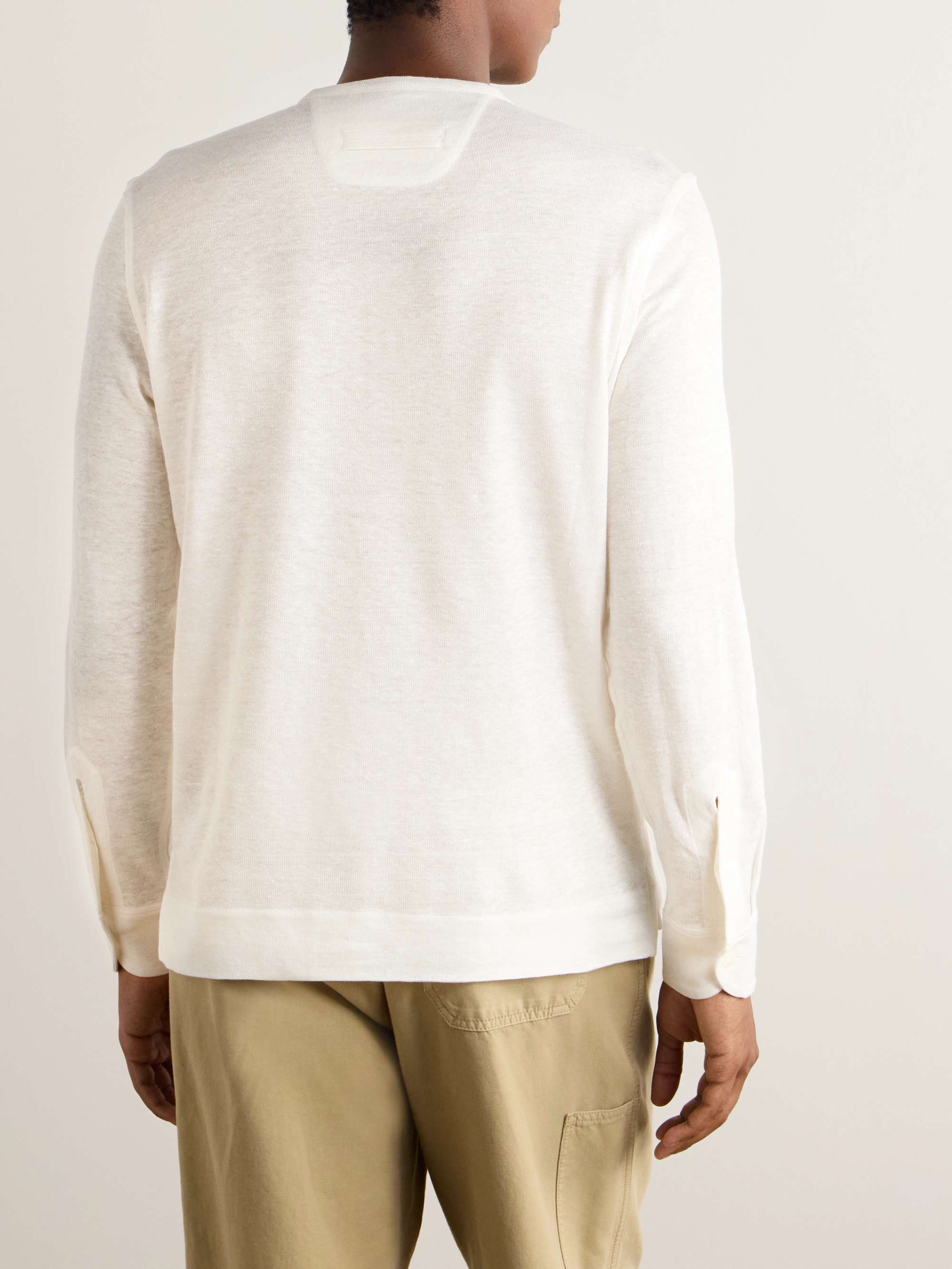 Henley Oasi Linen Henley T-Shirt view