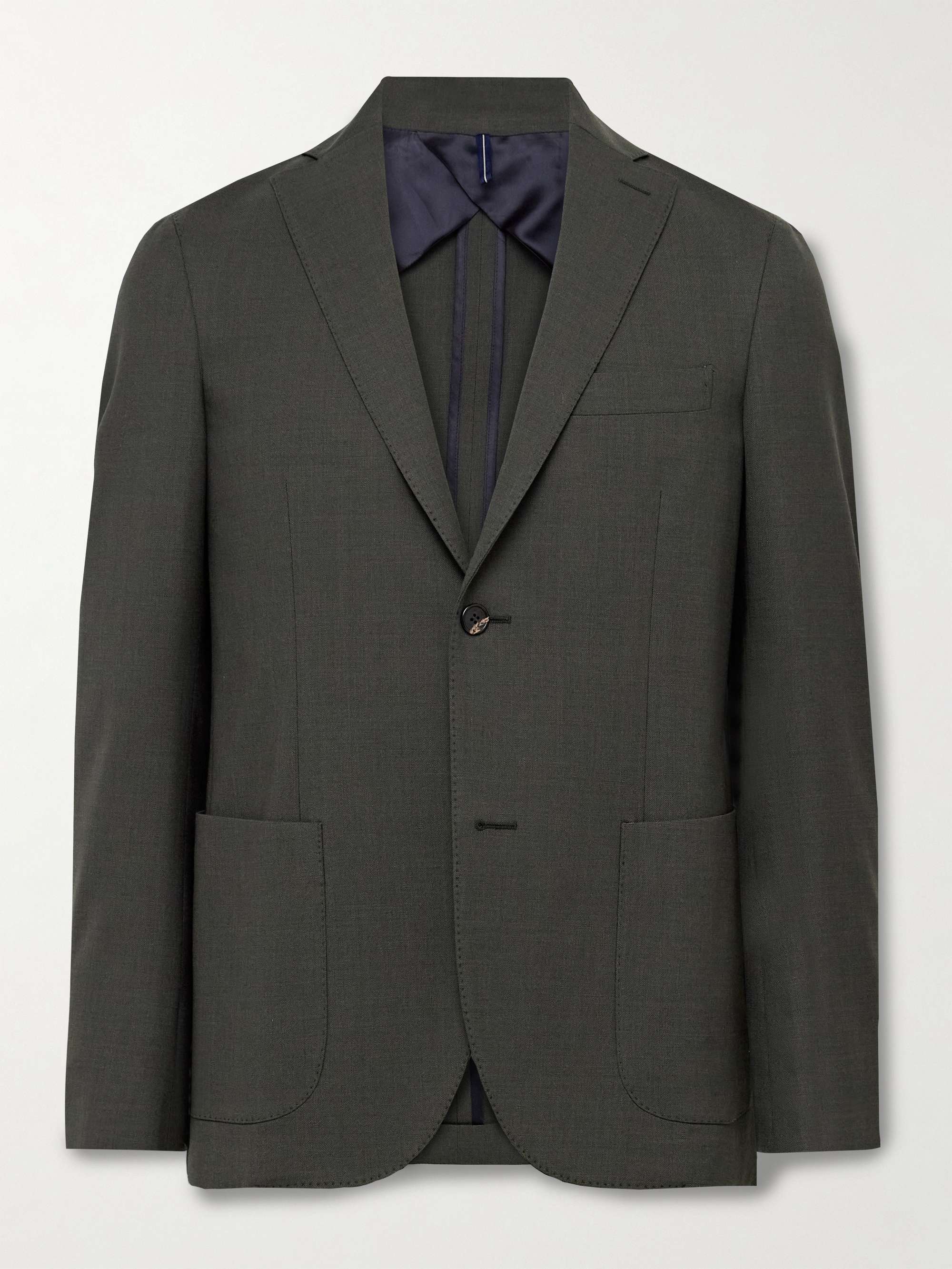 Slim-Fit Virgin Wool-Blend Suit Jacket view