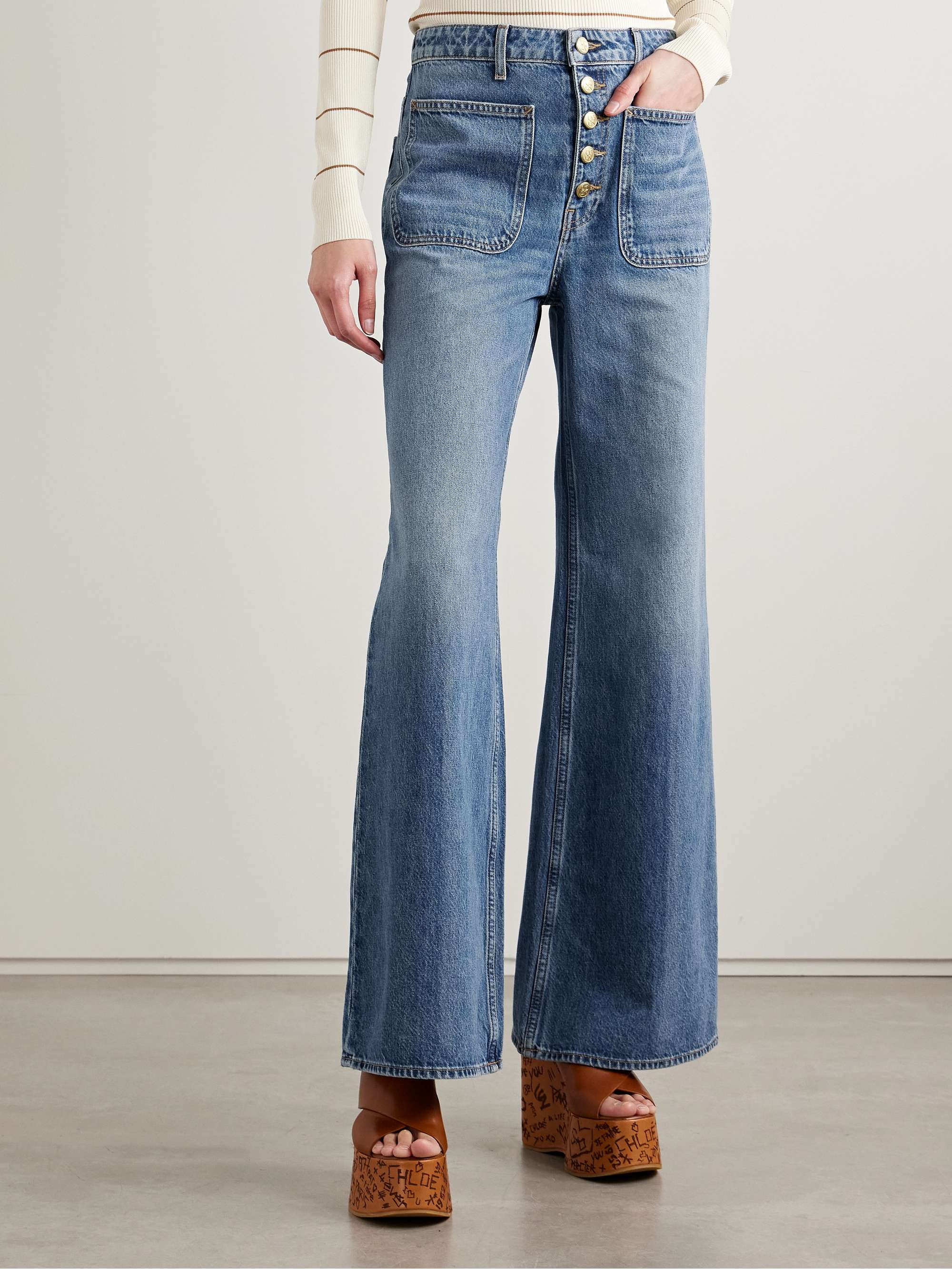 The Gwynne high-rise flared jeans view