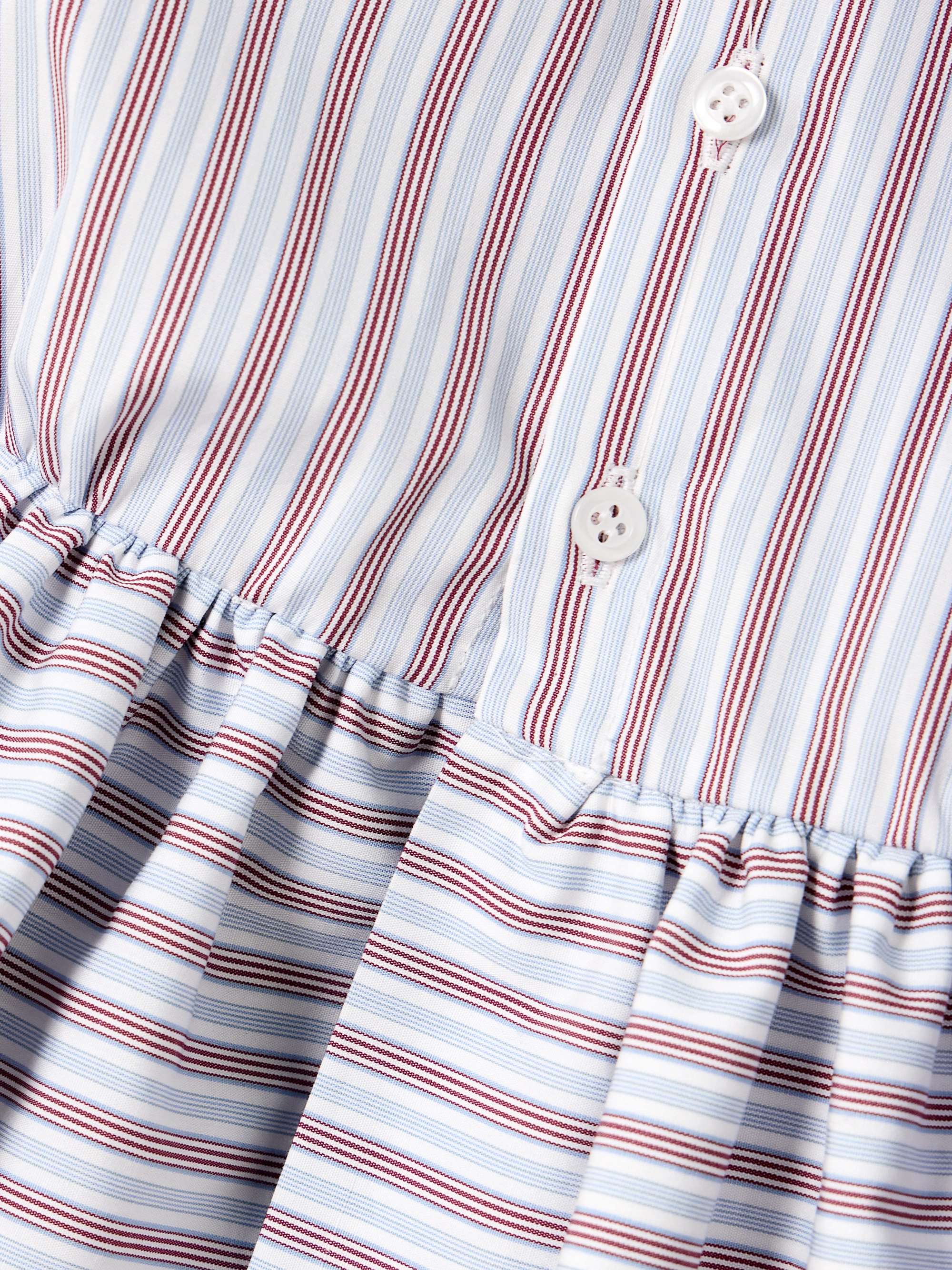 + The Vanguard striped cotton-poplin peplum blouse view