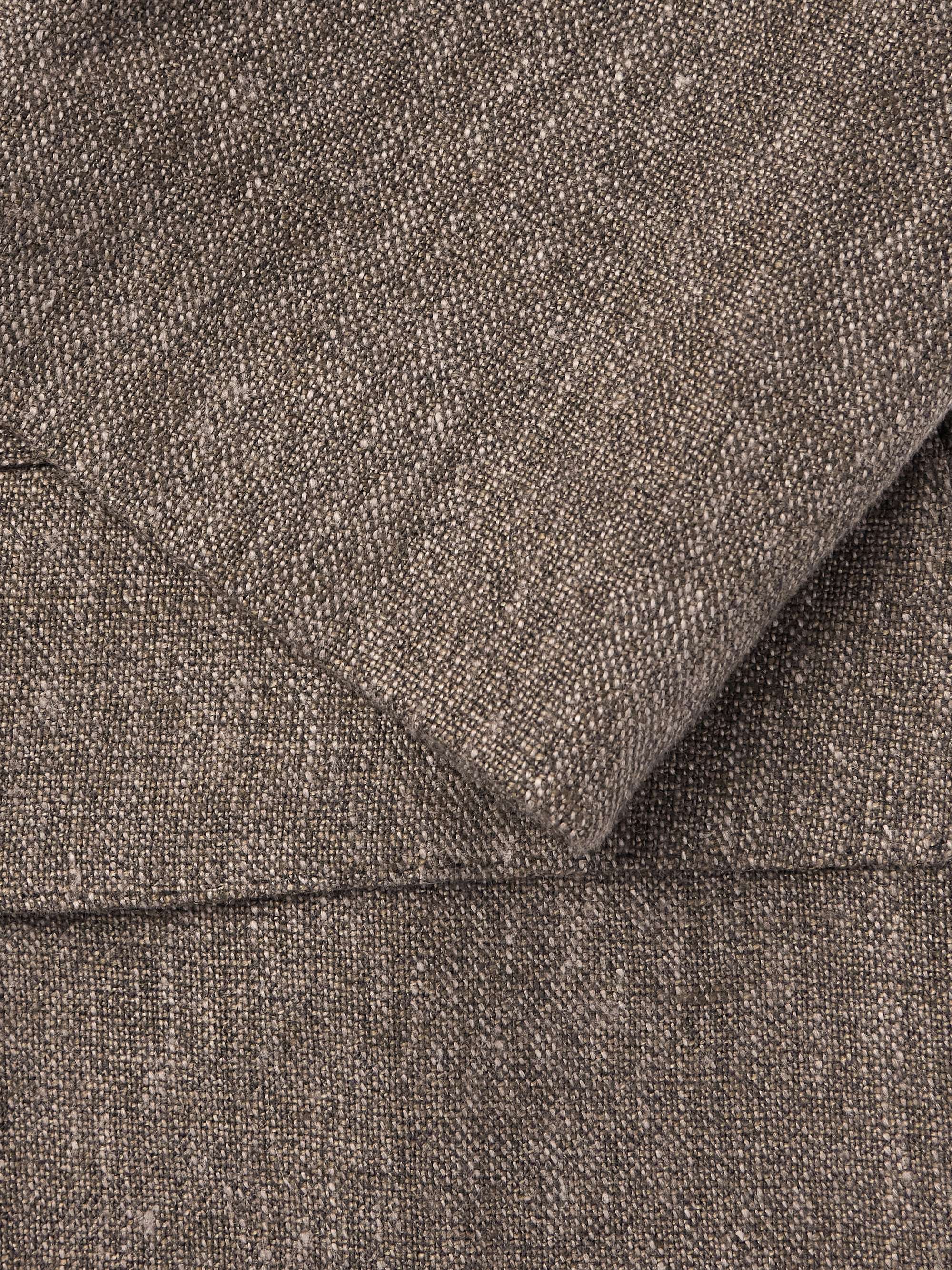 Double-Breasted Linen and Cotton-Blend Blazer view