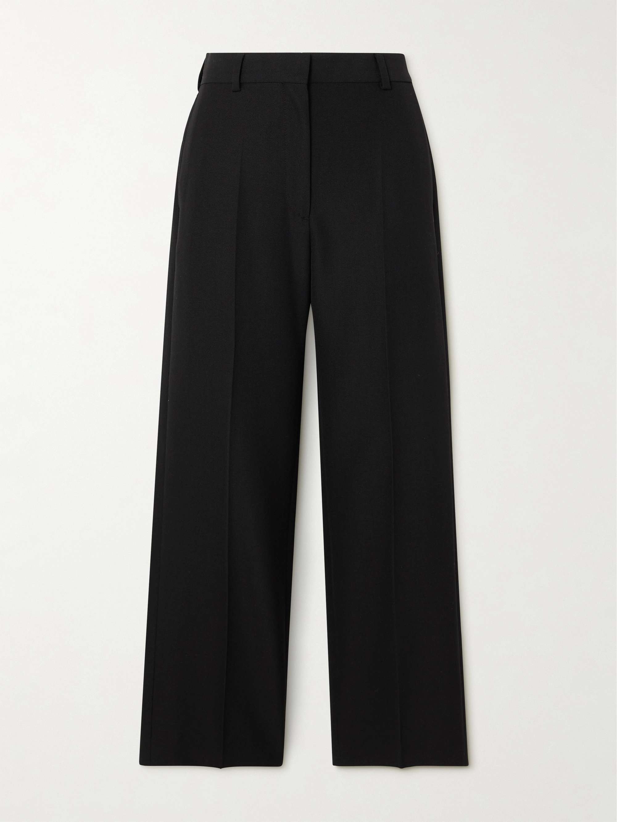 Recycled-crepe straight-leg pants view