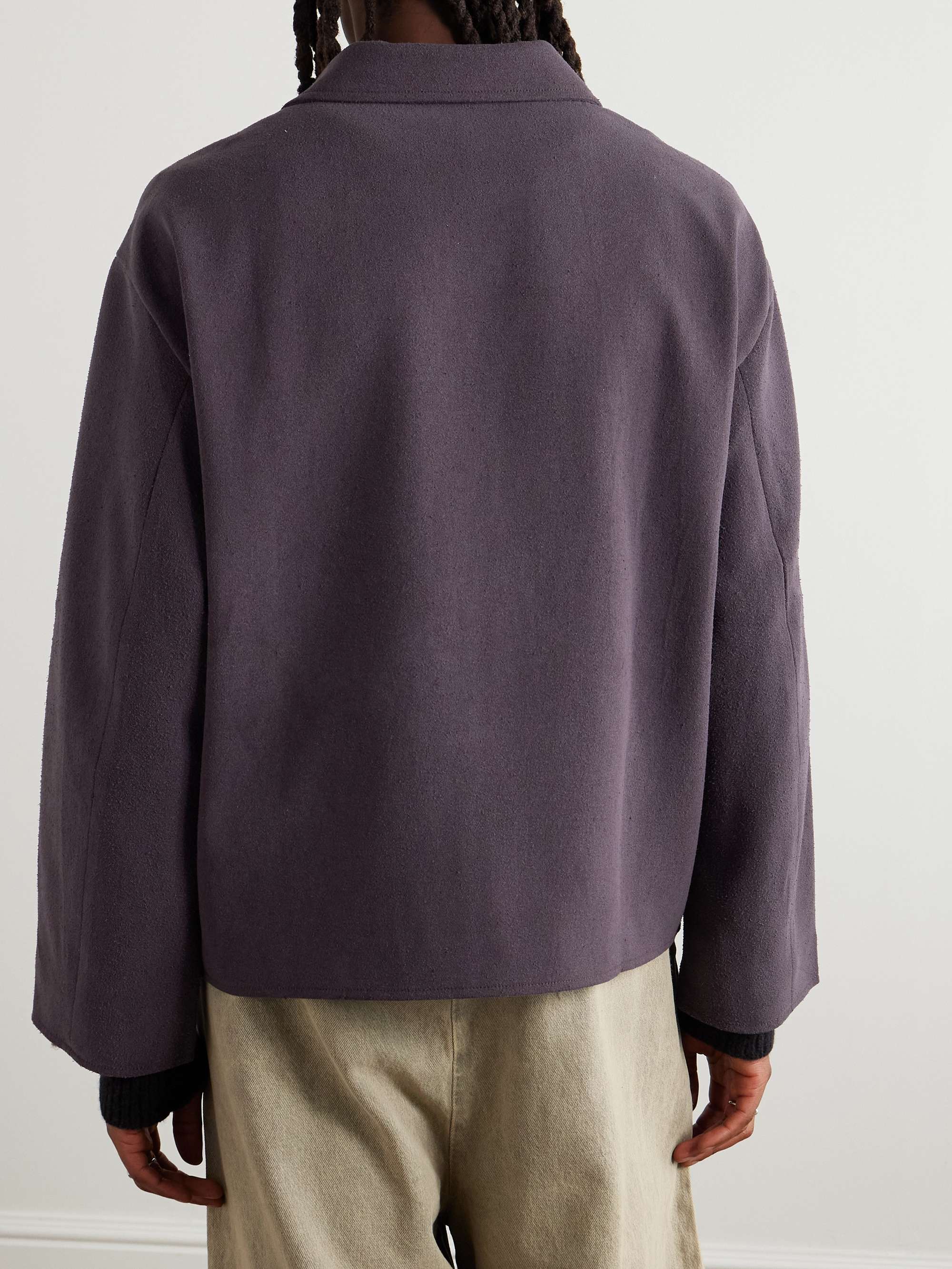 Washed Silk-Twill Jacket view