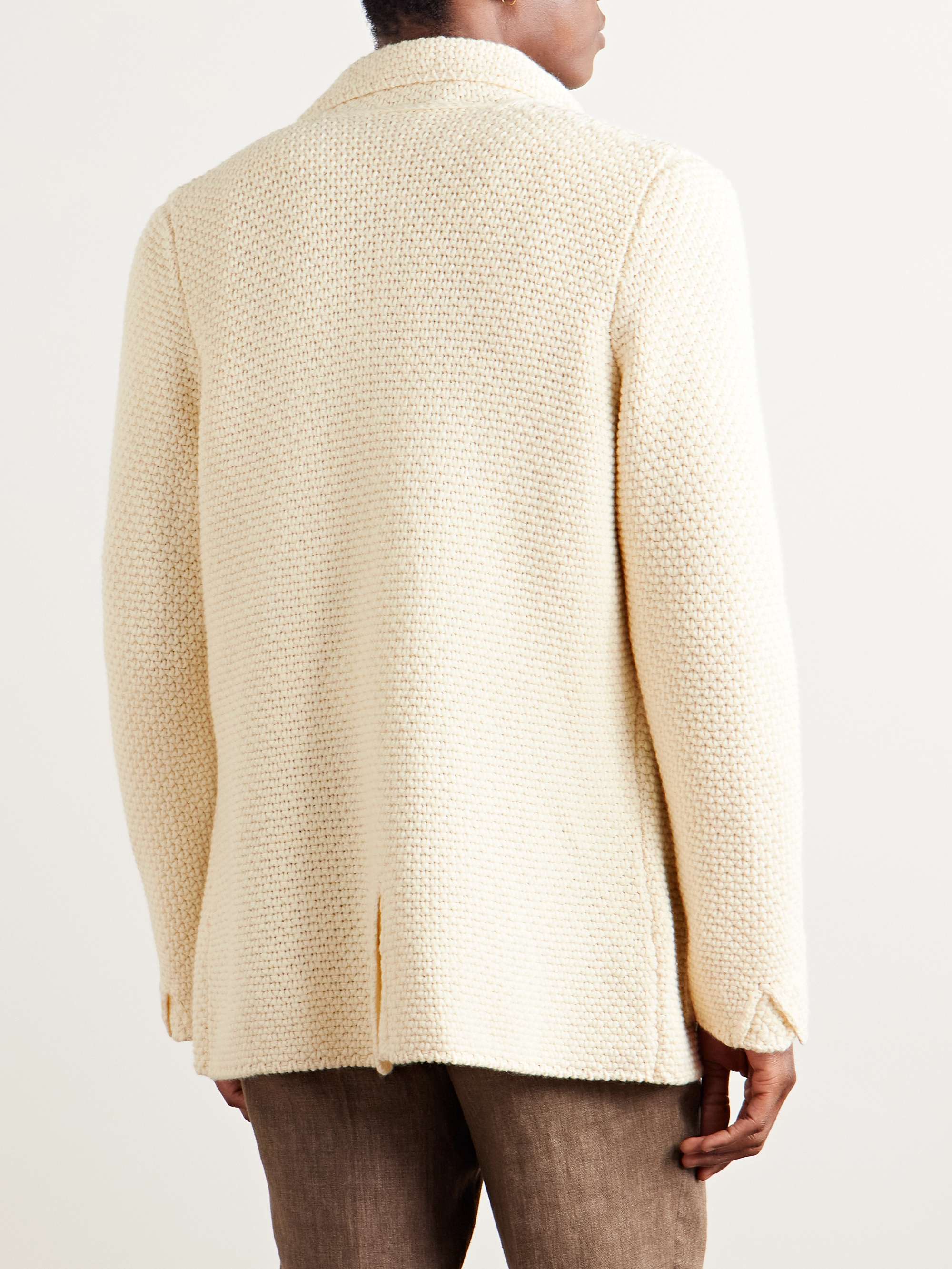 Merino Wool and Cashmere-Blend Cardigan view