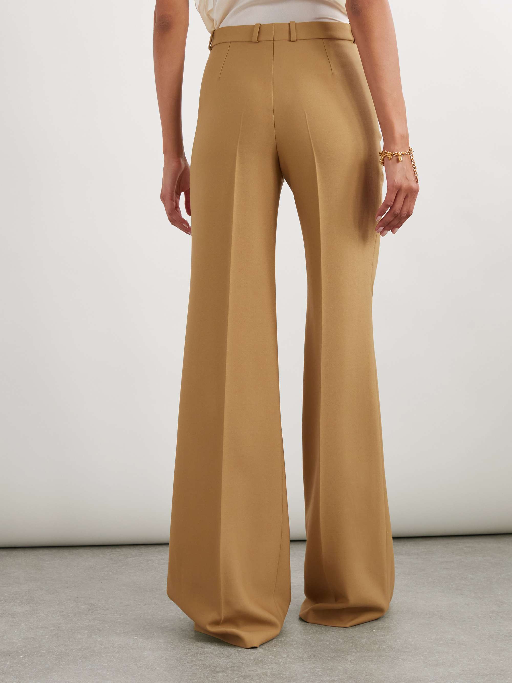 Wool straight-leg pants view