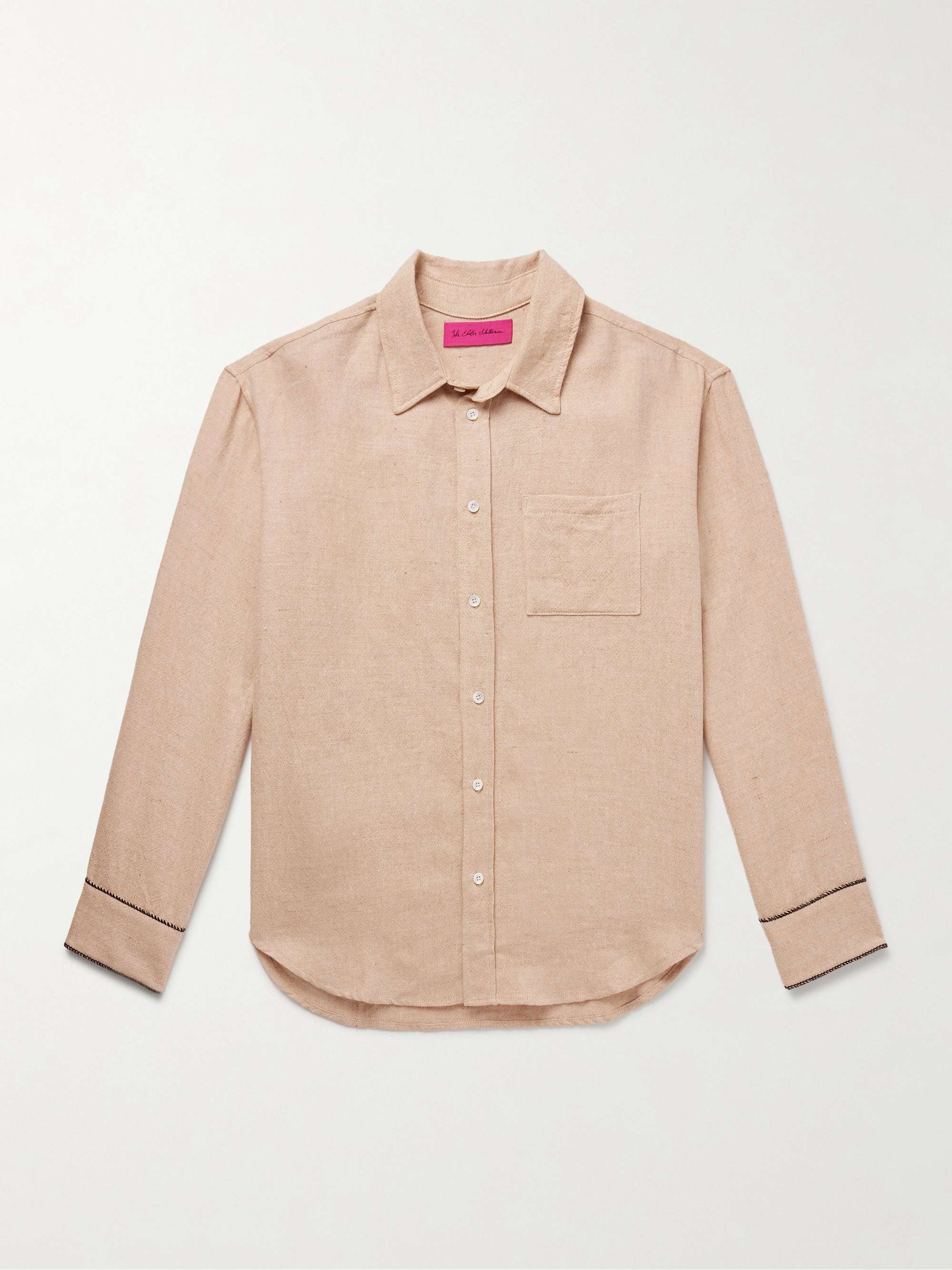 Linen, Wool, Silk and Cashmere-Blend Shirt view