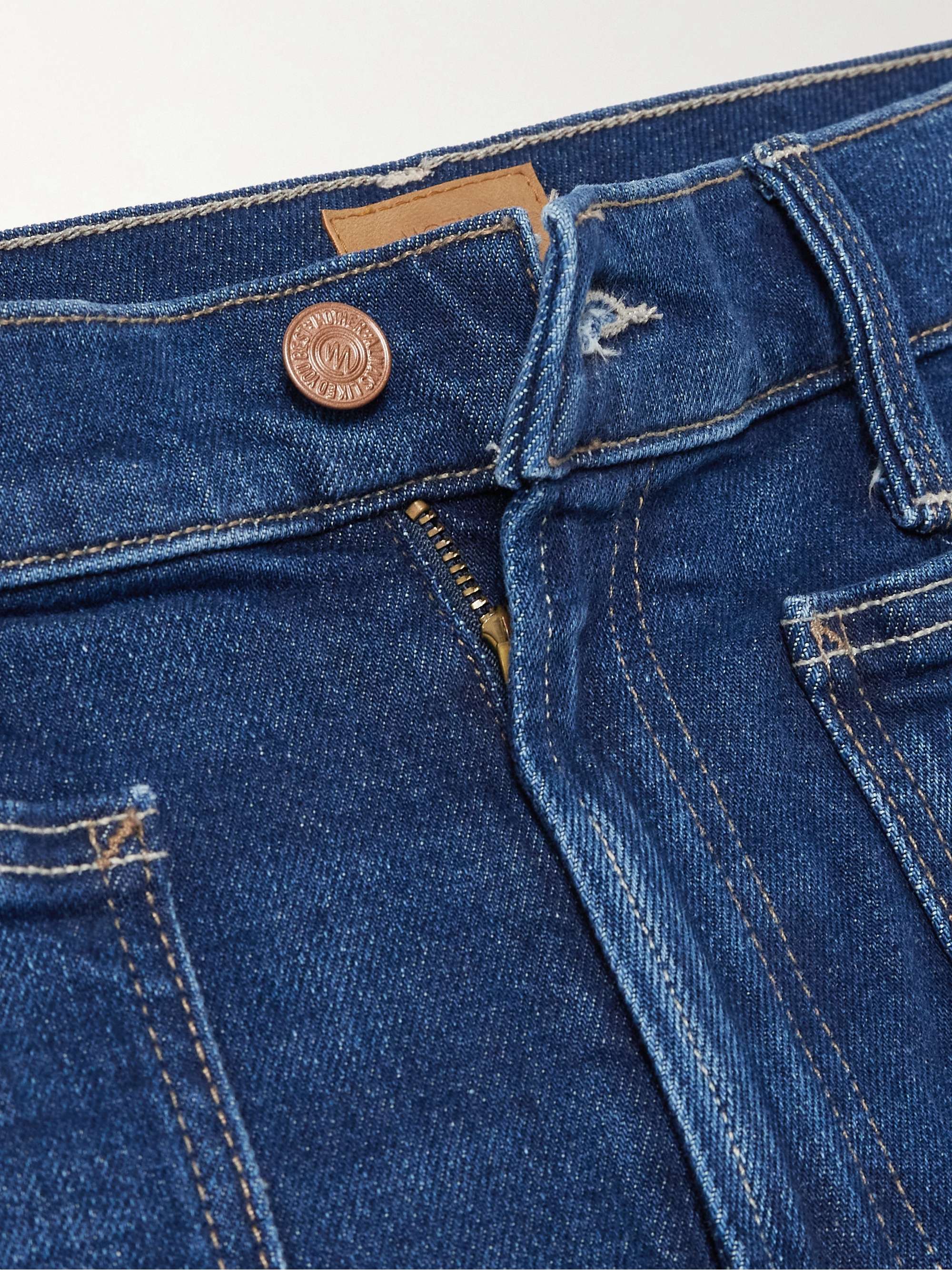 Patch Pocket Rambler Zip high-rise straight-leg jeans view