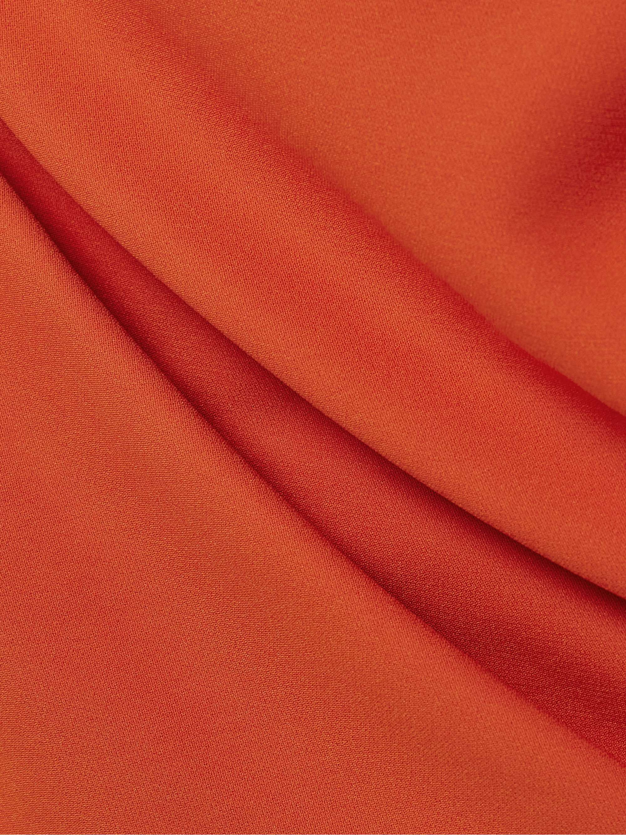 Amelie ruched crepe midi dress view