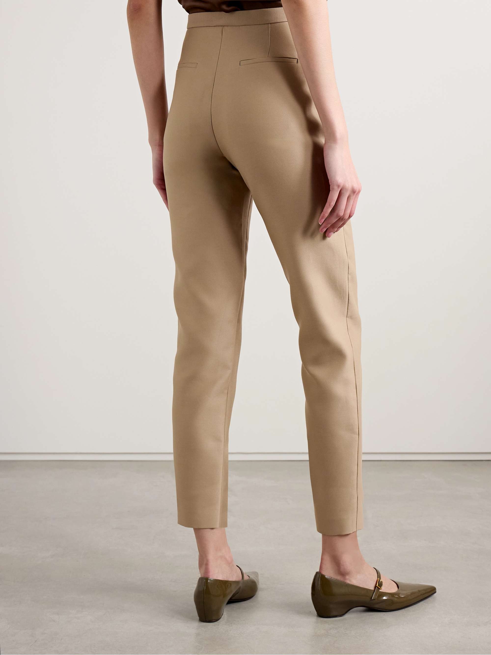 Laconi cotton and silk-blend tapered pants view