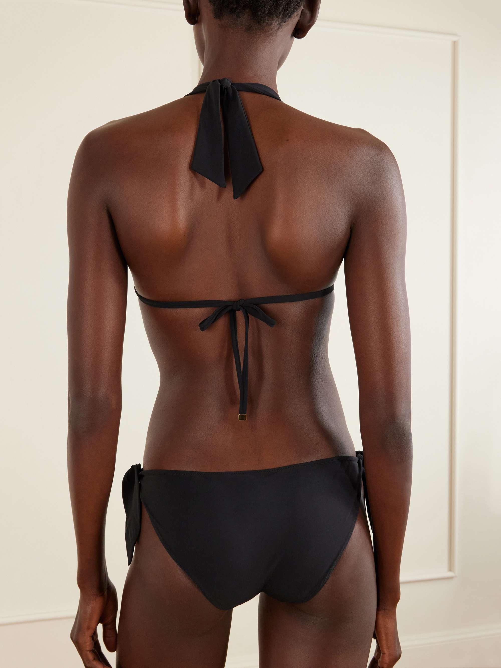 Halterneck bikini top view