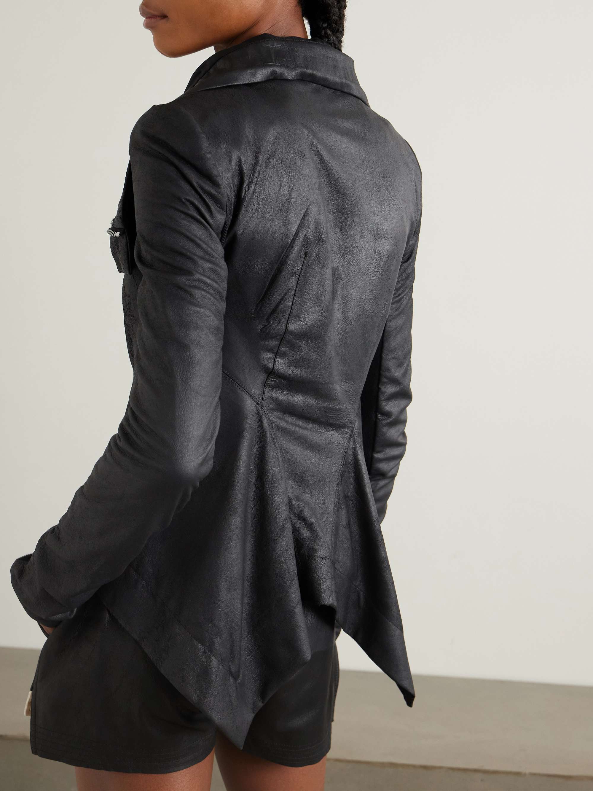 Naska leather biker jacket view