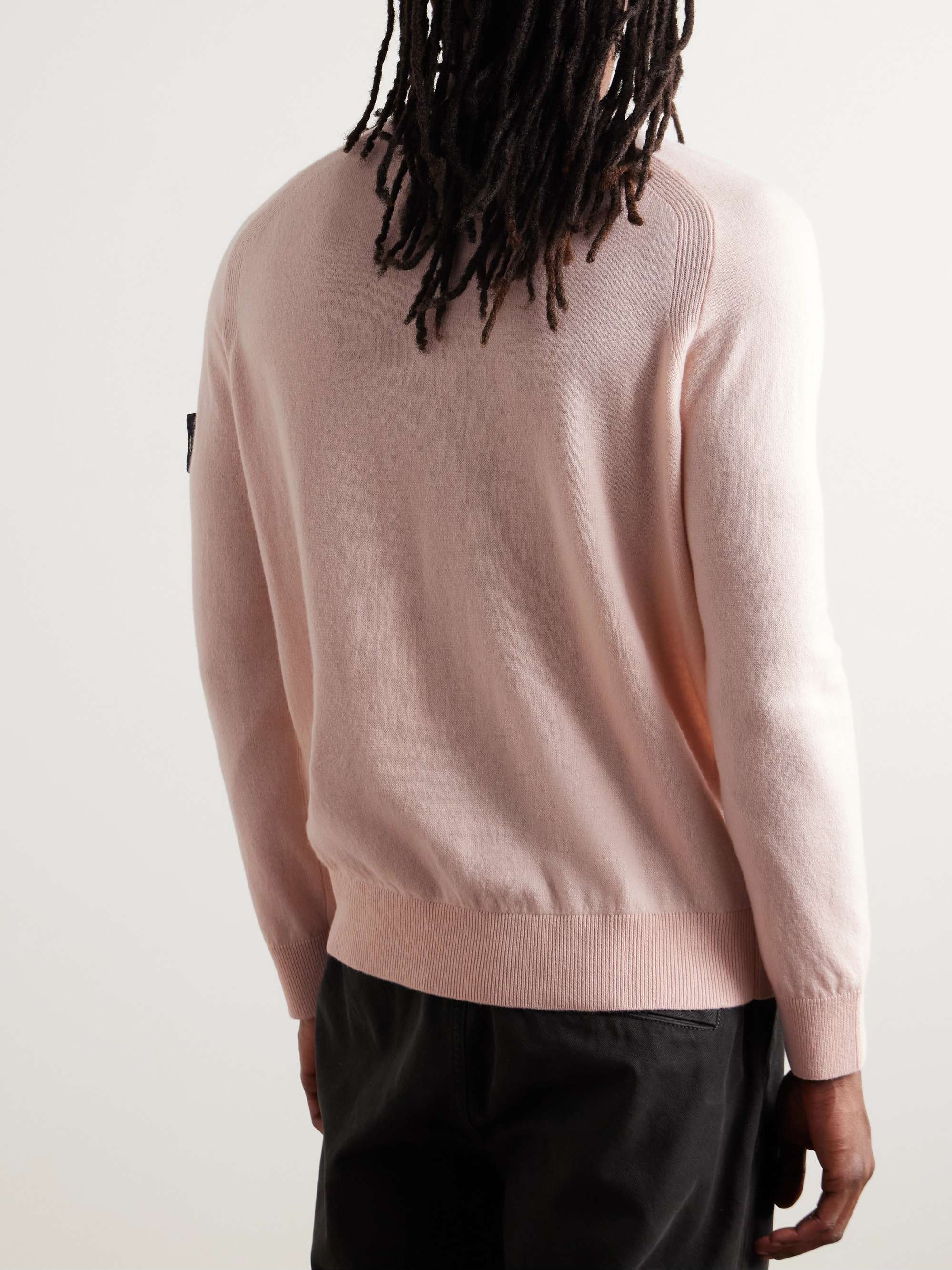 Logo-Appliquéd Virgin Wool Sweater view