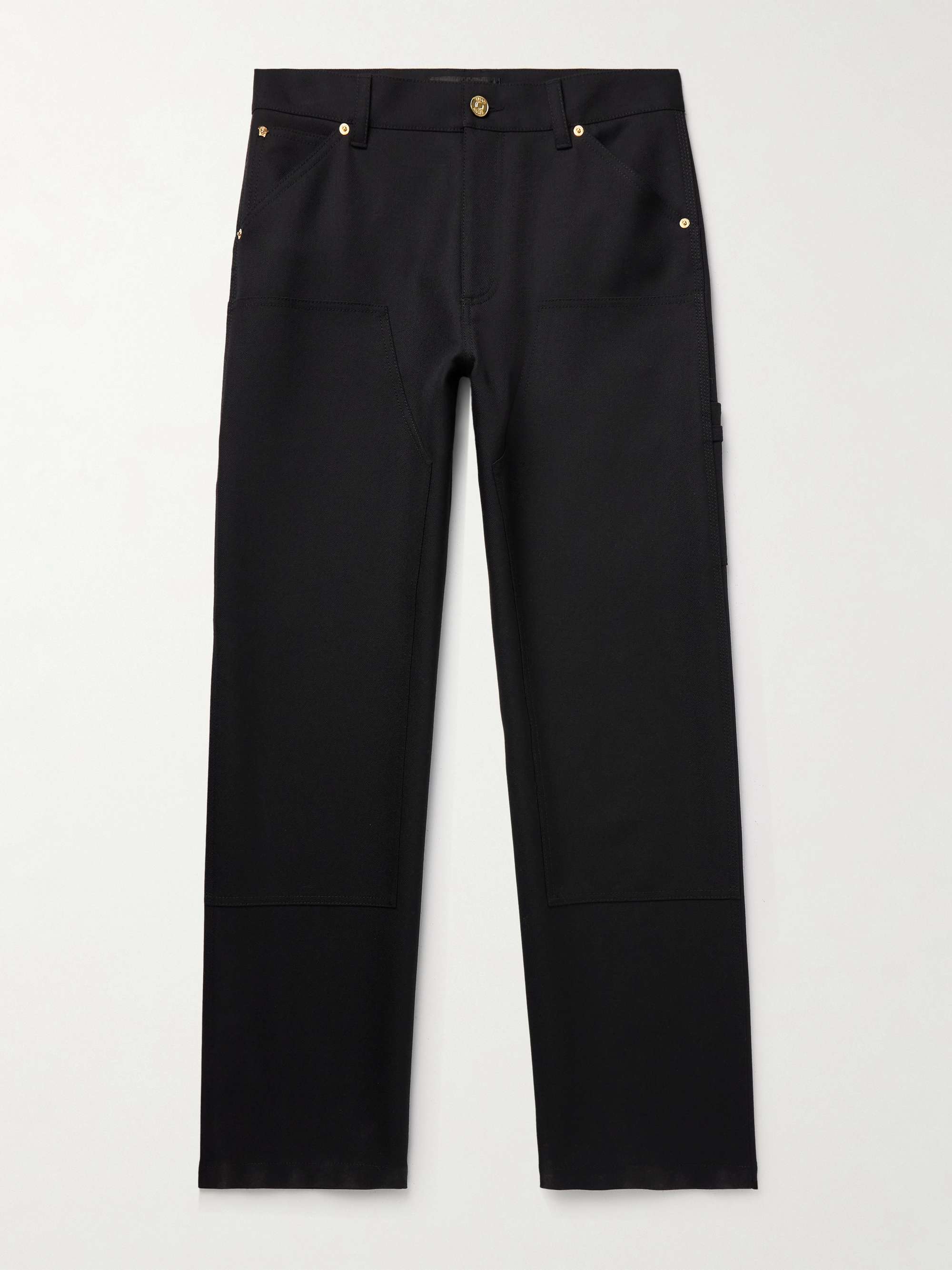 Cavallery Straight-Leg Virgin Wool-Twill Trousers view