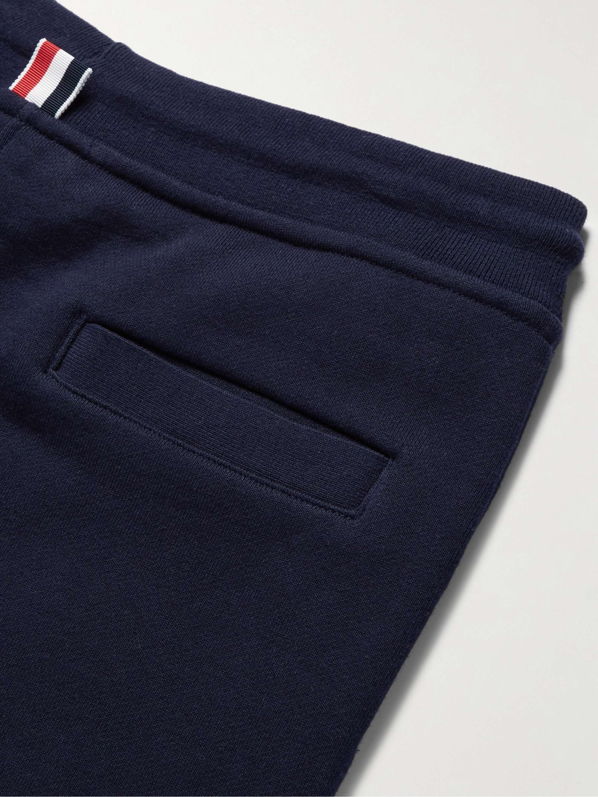 Tapered Striped Loopback Cotton-Jersey Sweatpants view
