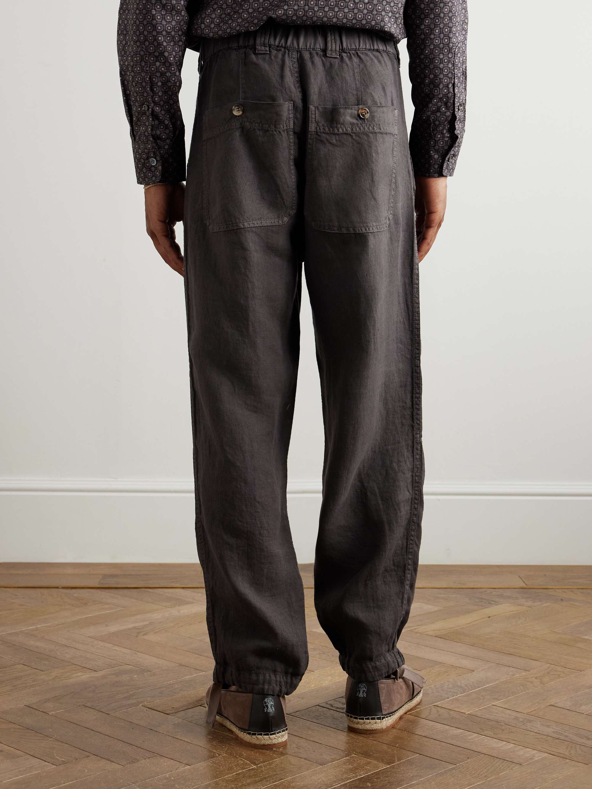 Tinto Wide-Leg Linen Trousers view