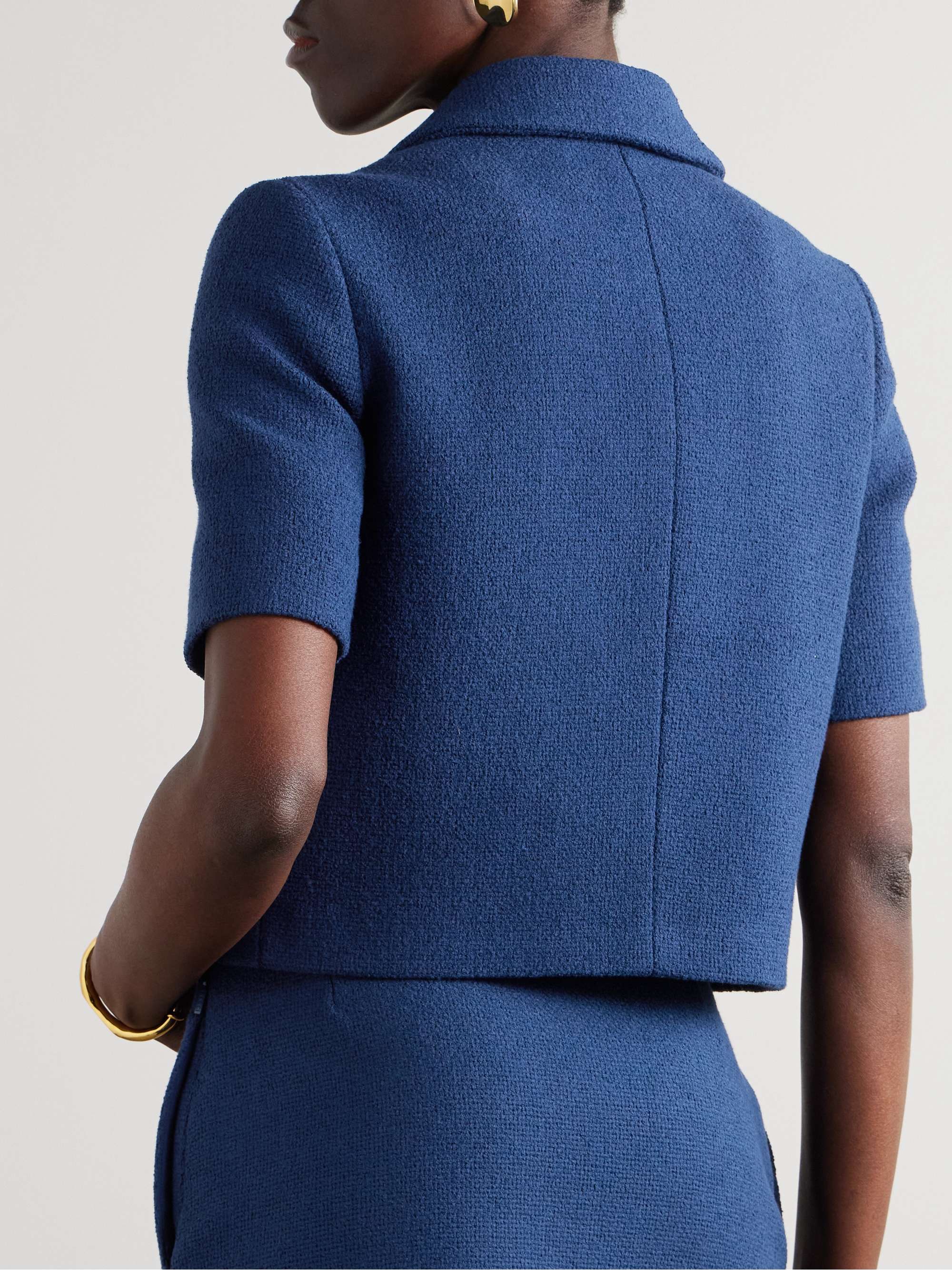 Cotton-blend tweed jacket view