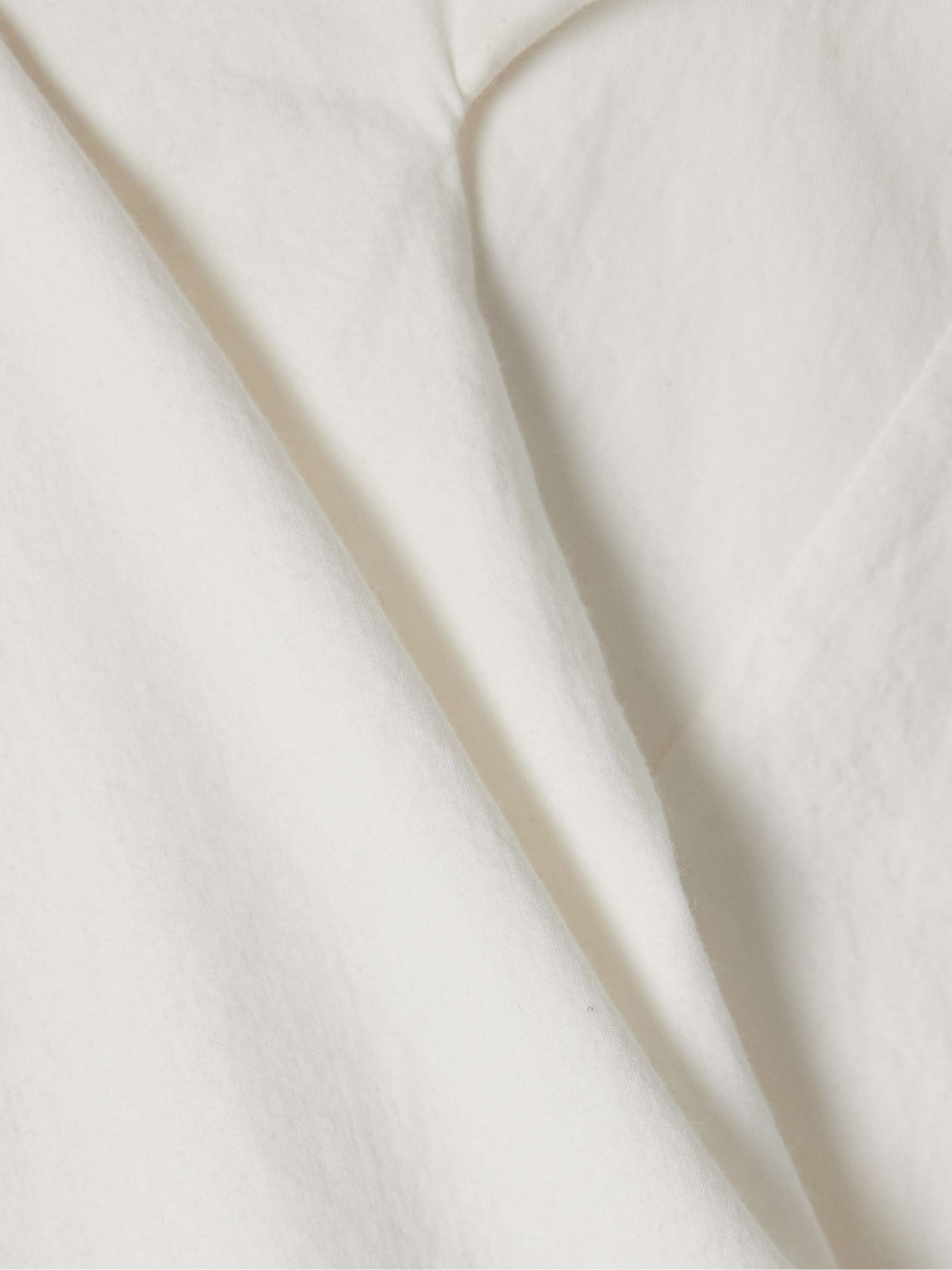 Anitas off-the-shoulder cape-effect cotton-poplin top view