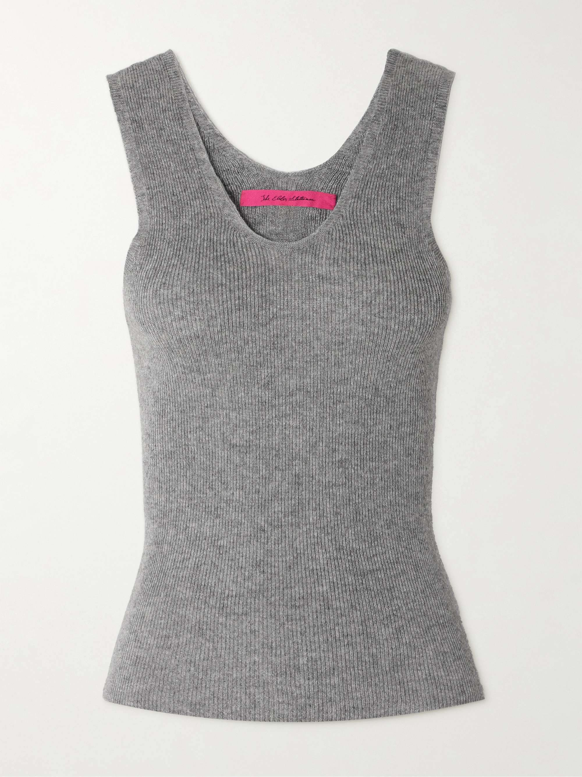 Delicash cashmere and silk-blend tank view