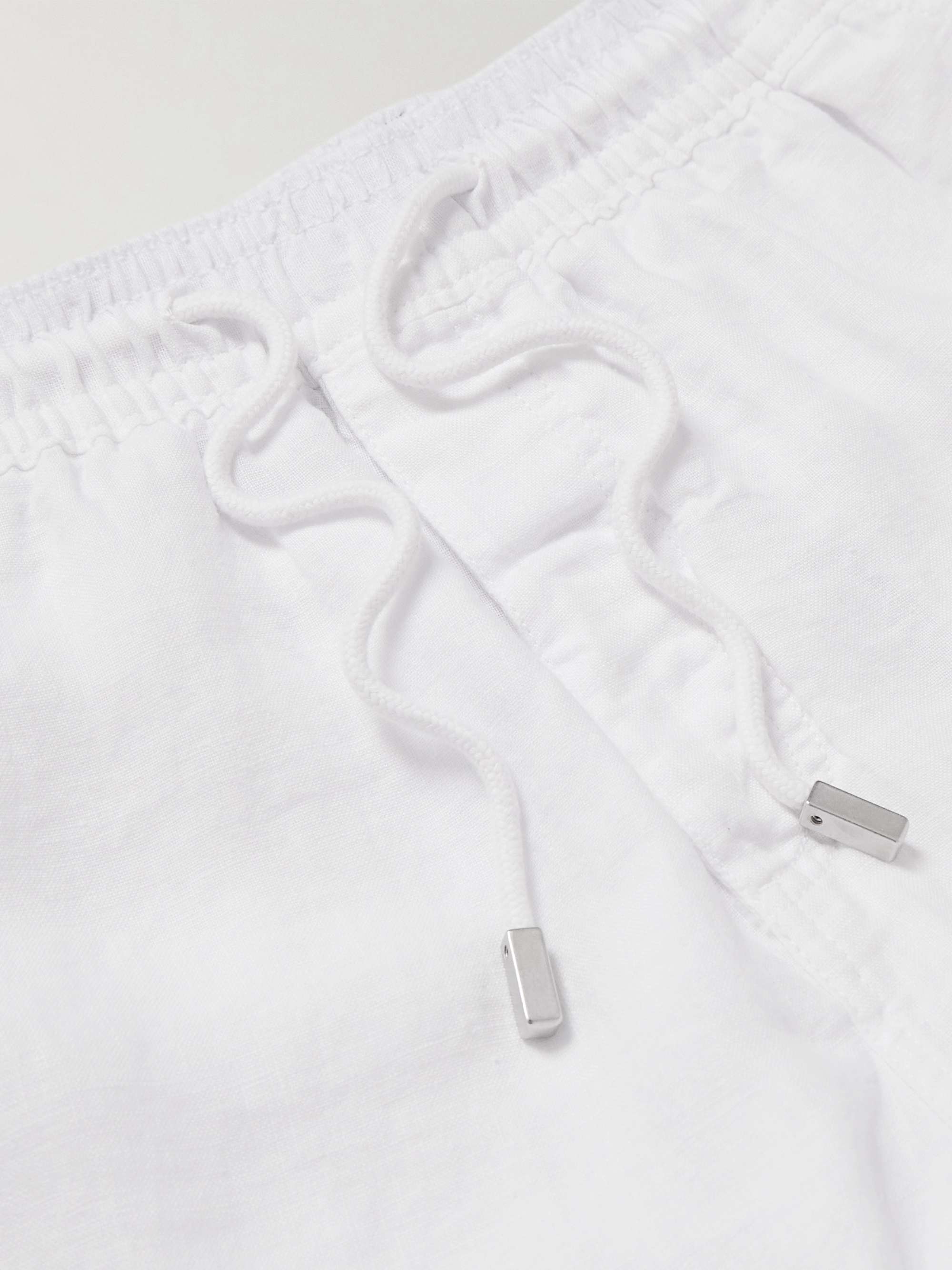 Straight-Leg Linen Drawstring Cargo Shorts view