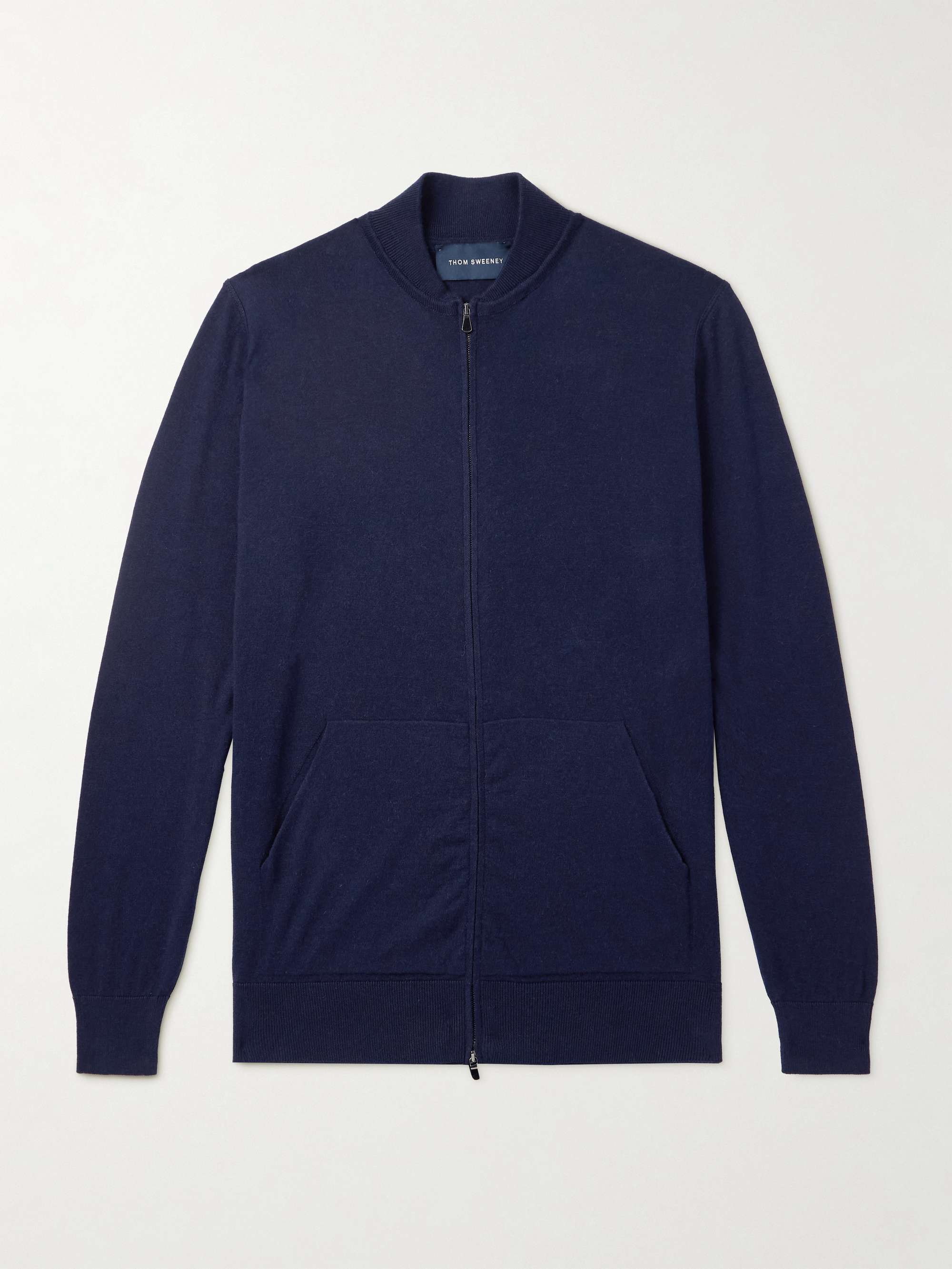 Cotton and Cashmere-Blend Bomber Jacket view