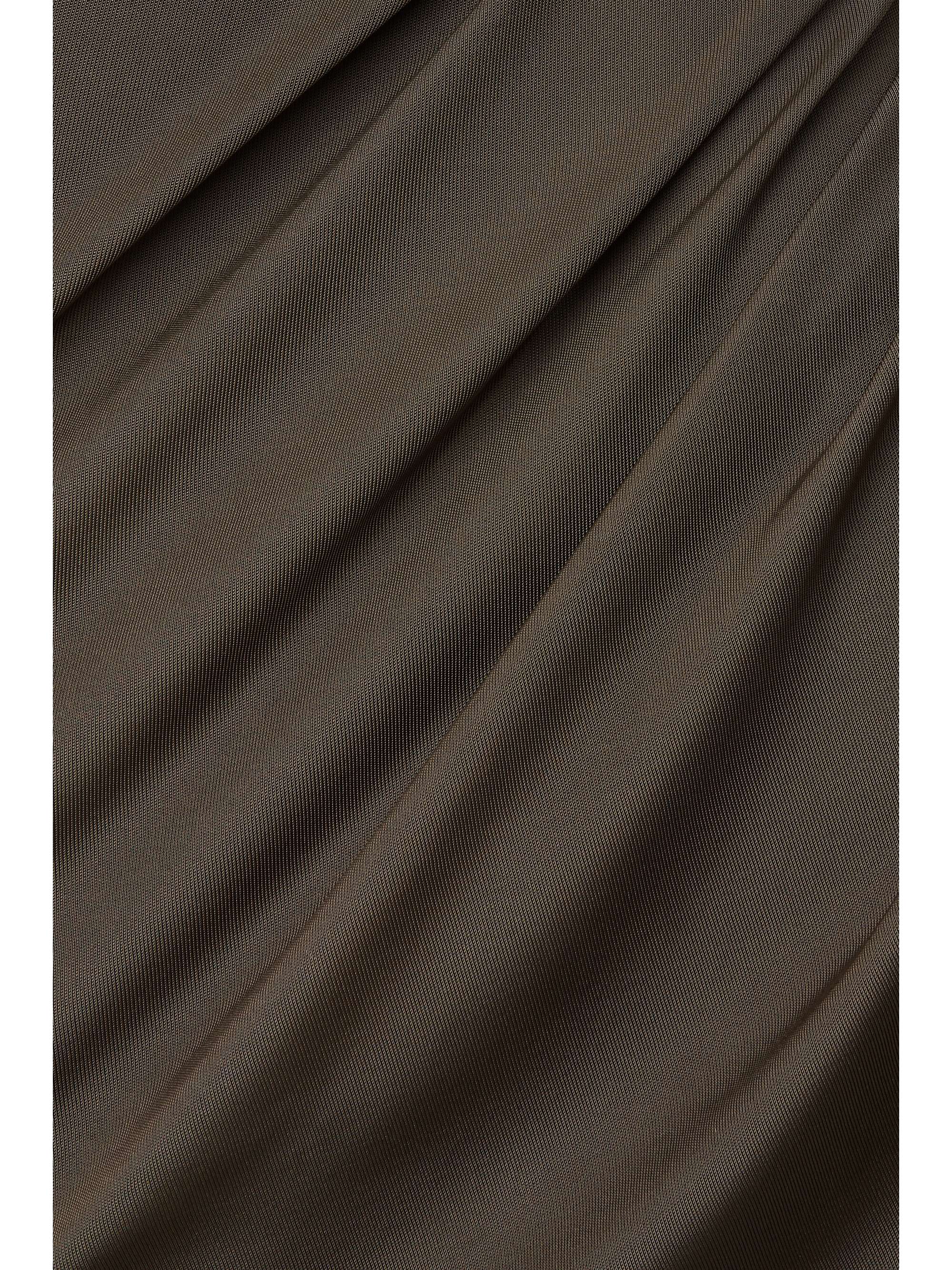 Embellished cutout ruched stretch-jersey maxi dress view