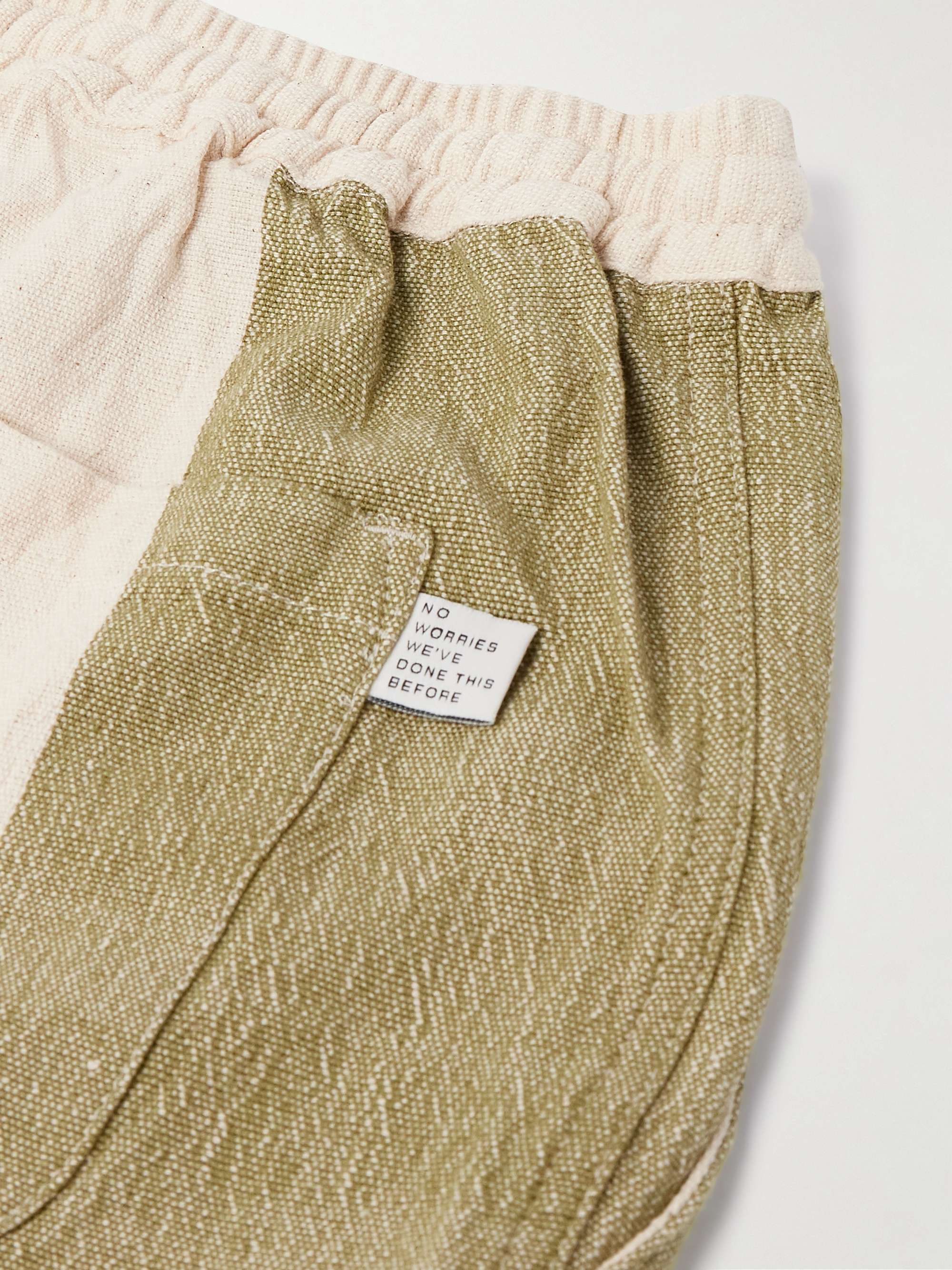 Volta Straight-Leg Striped Cotton Drawstring Shorts view