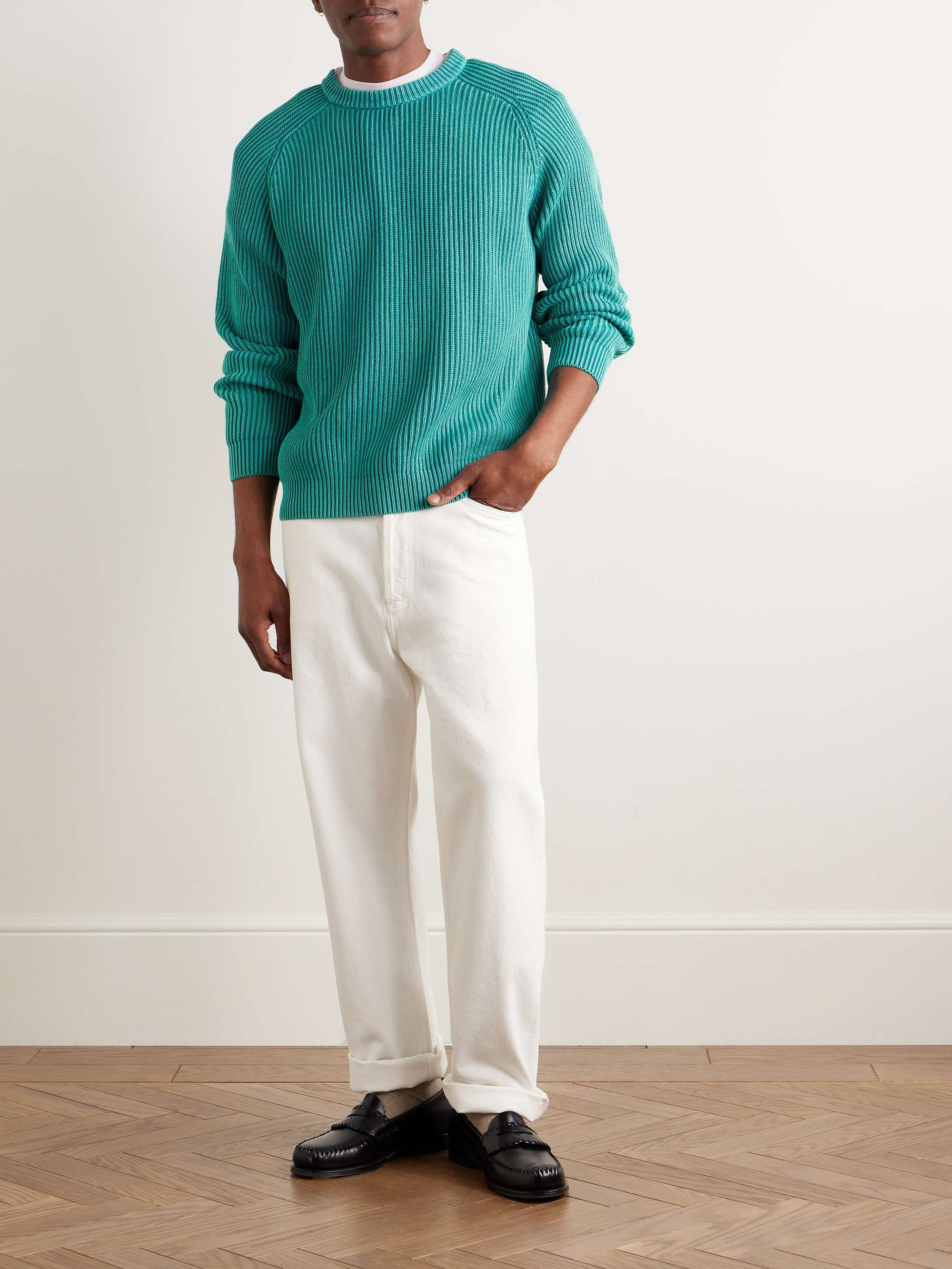 Summer Shaker Ribbed Organic Cotton Sweater view