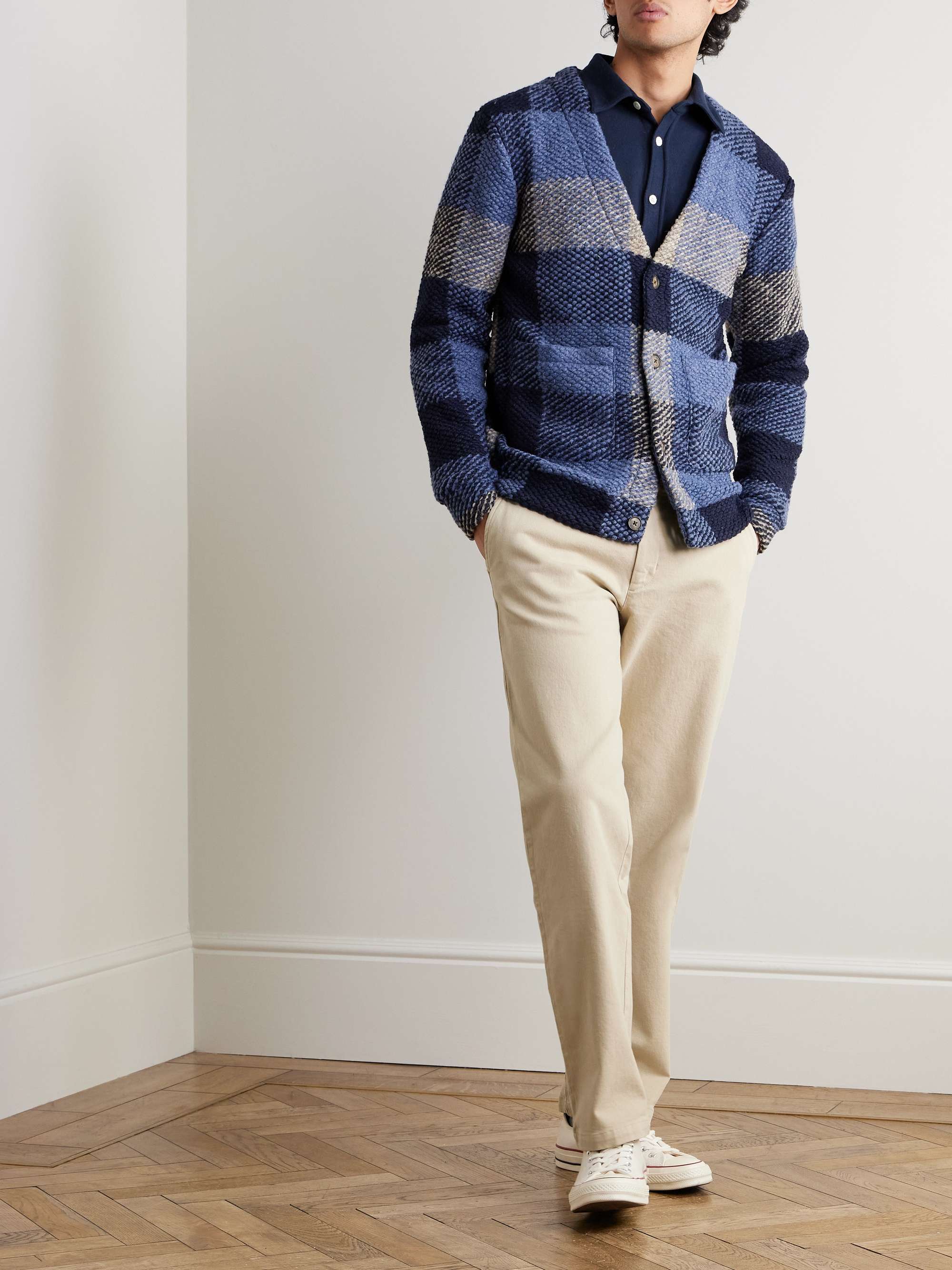Labura Straight-Leg Cotton-Blend Twill Trousers view