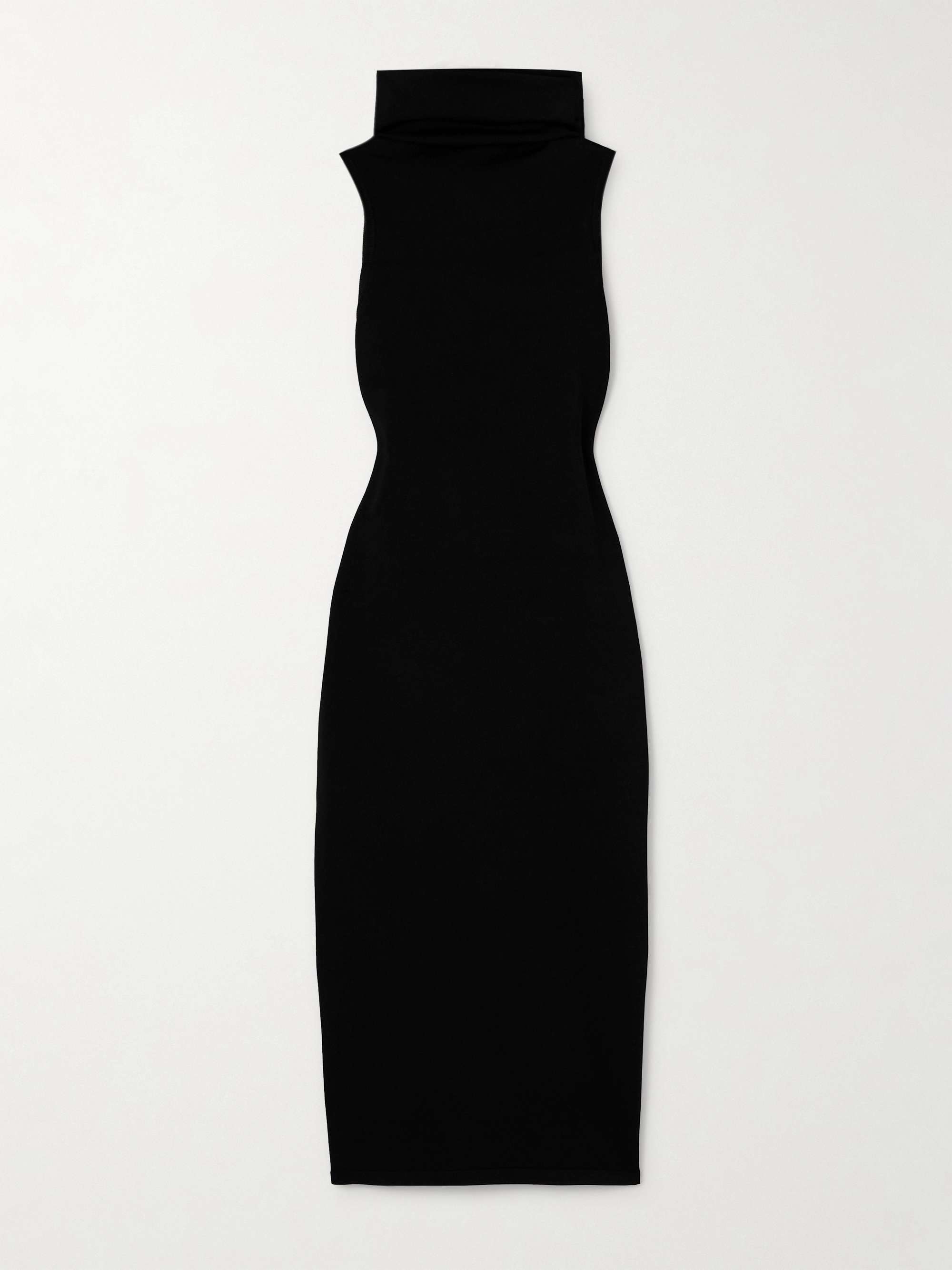 Hooded stretch-knit dress view