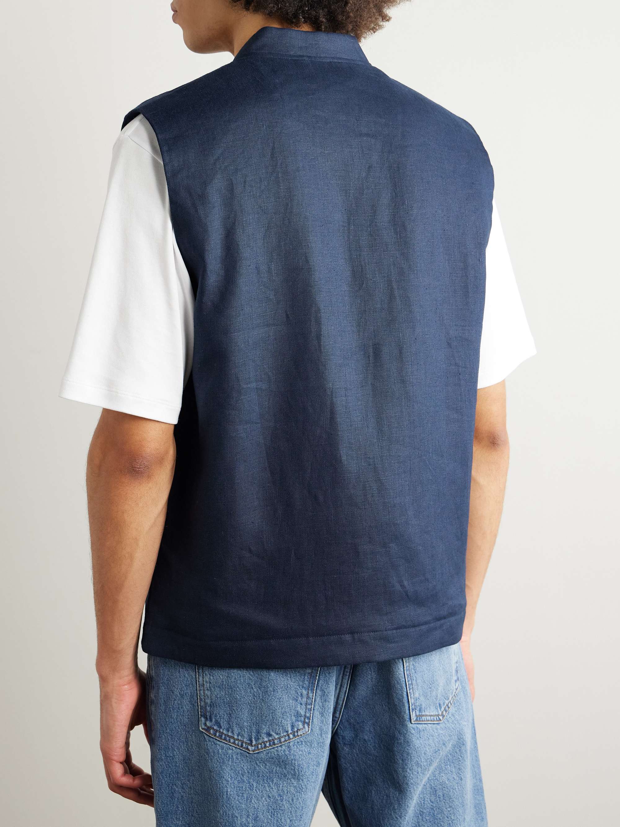 Cafu 1454 Padded Linen Gilet view