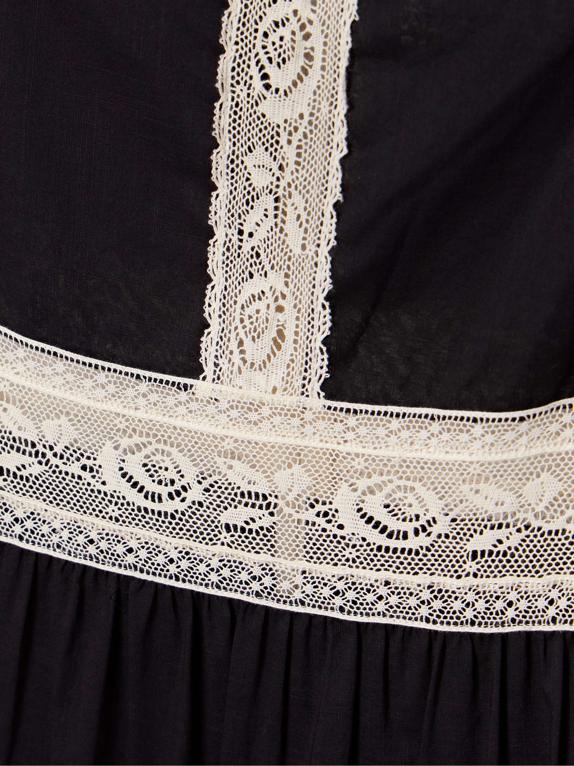 Rhiannon cotton-voile and lace midi dress view
