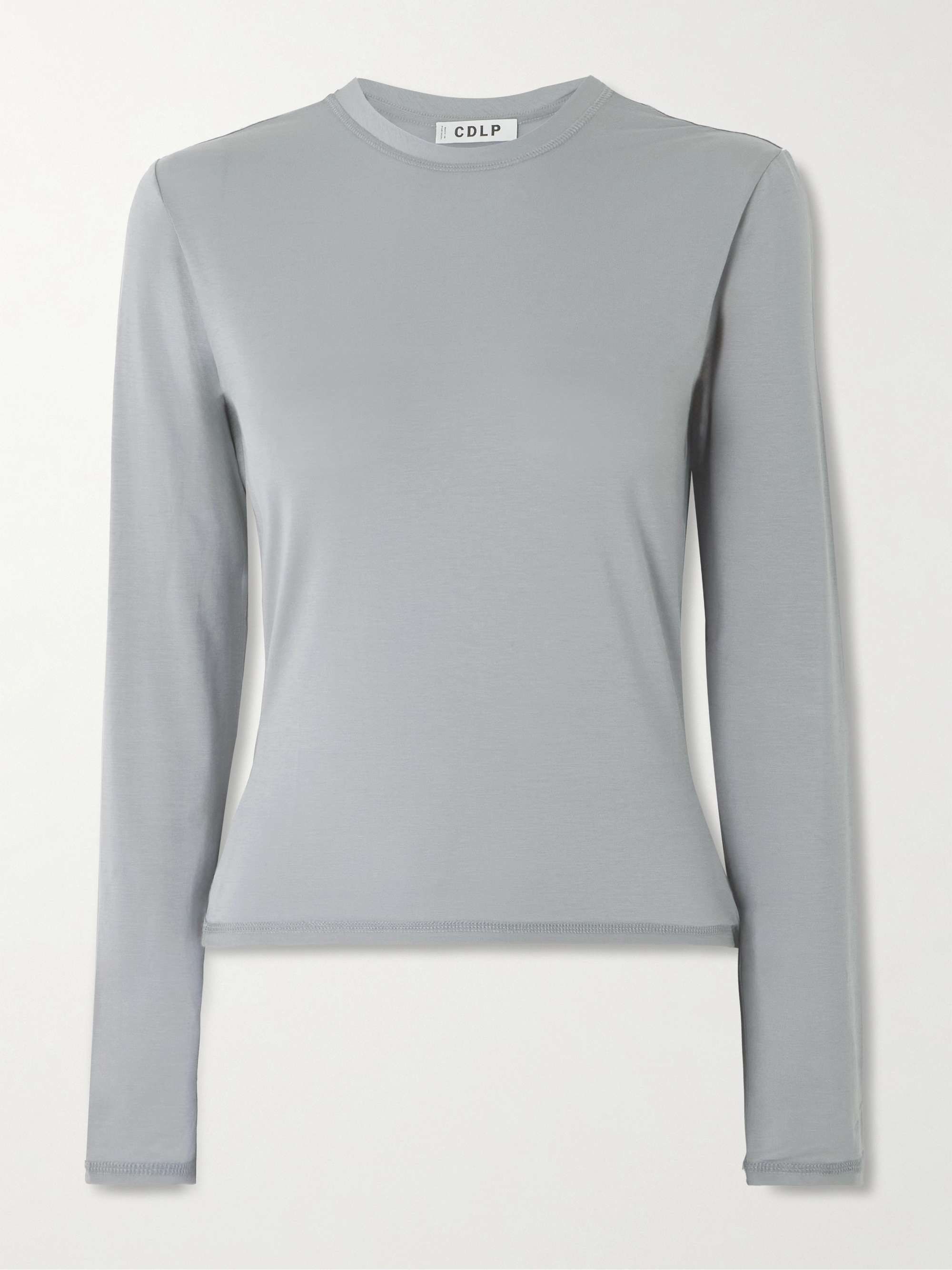 Lyocell-blend T-shirt view